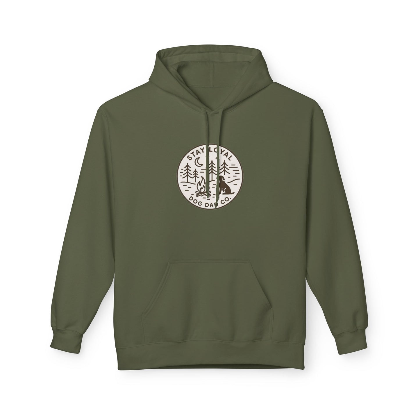 Dog Dad Fleece Hoodie, Unisex Softstyle Hooded Sweatshirt, Perfect Gift for Dog Lovers, Comfortable and Stylish