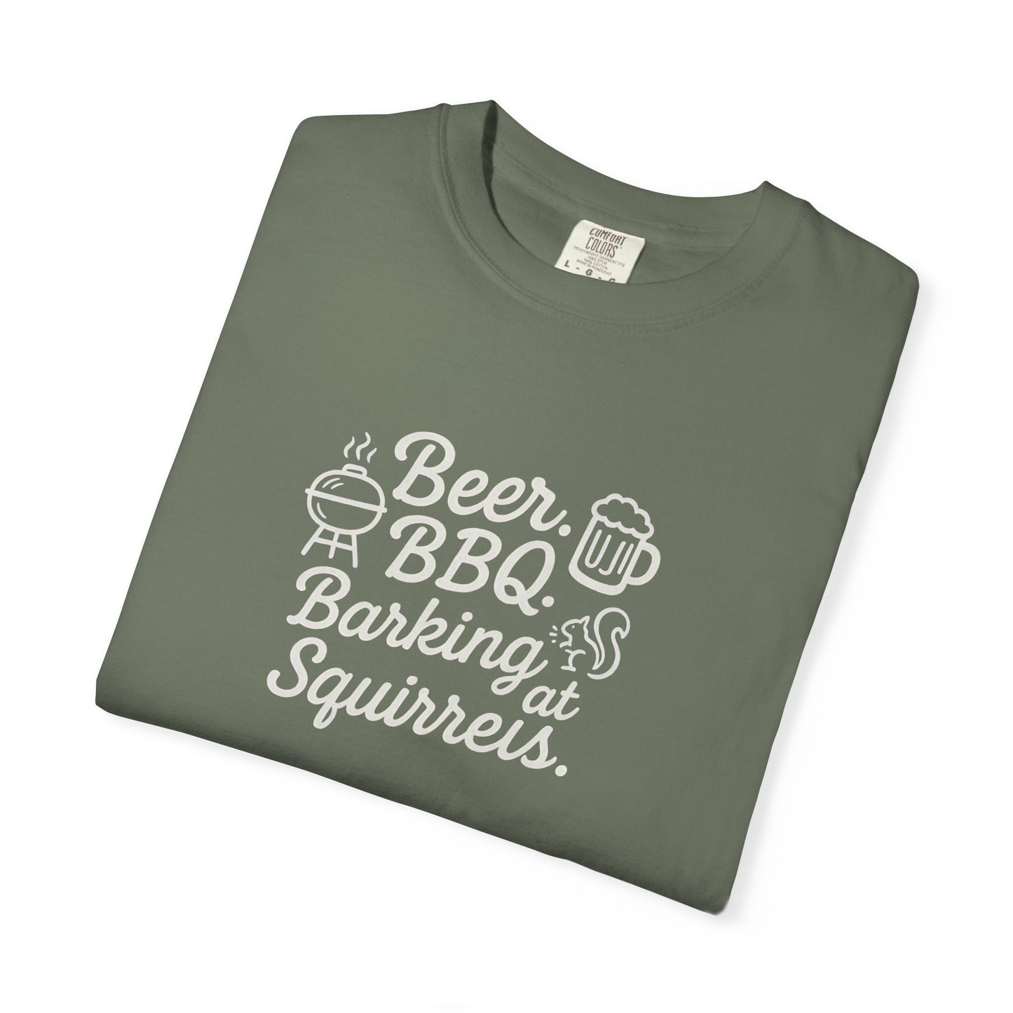 Beer BBQ and Barking Dog Dad T-Shirt