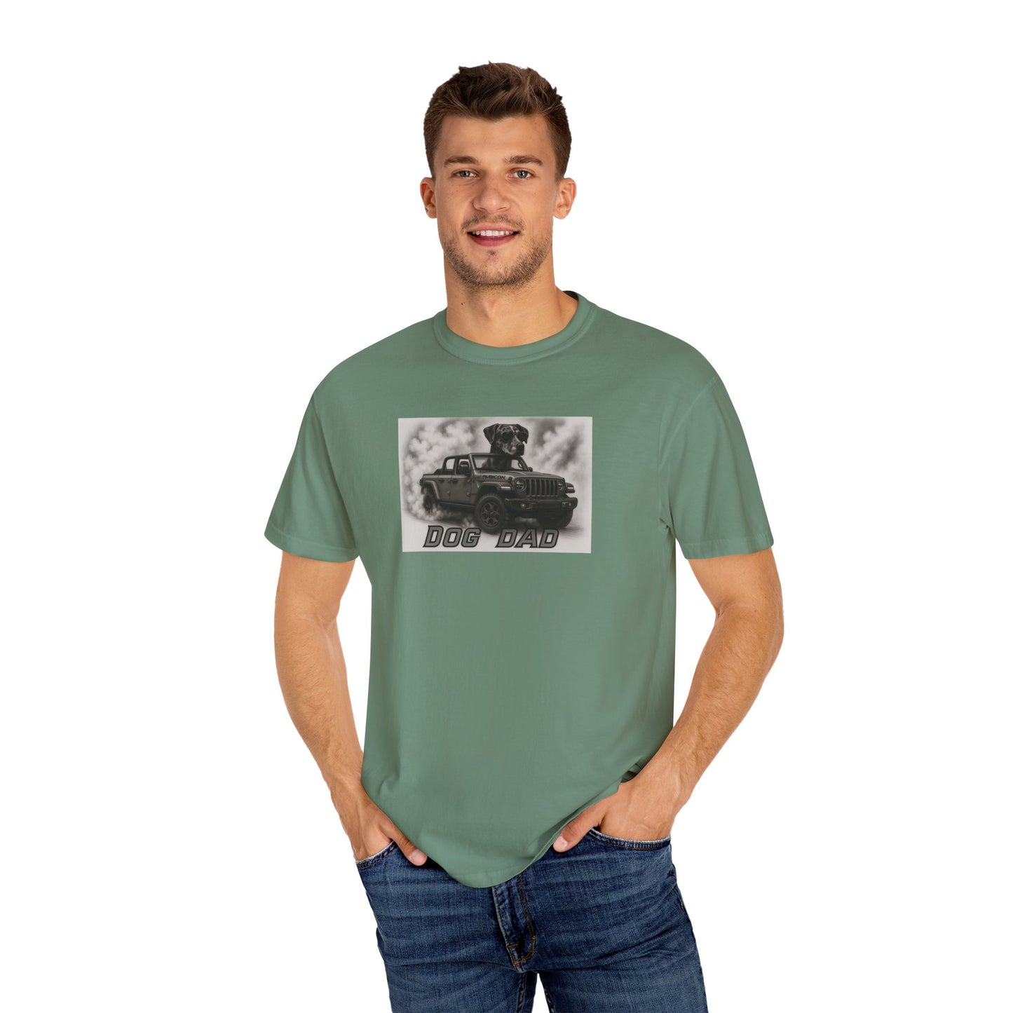 Dog Dad - Catahoula - Cool Dogs in Cool Cars T-Shirt Collection