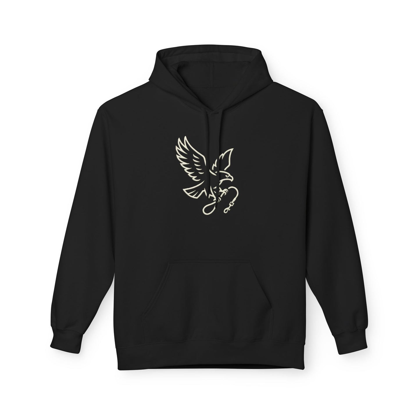 Stylish Unisex Fleece Hoodie with Unique Bird Design, Cozy Pullover, Casual Wear, Gift for Nature Lovers, Perfect for Fall