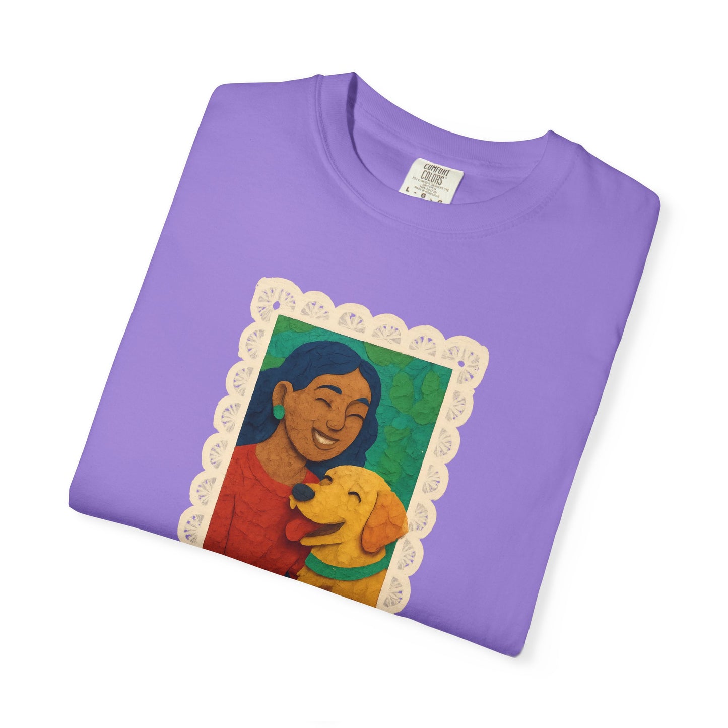 Dog Mom T-shirt - Unisex Garment-Dyed Tee for Dog Lovers