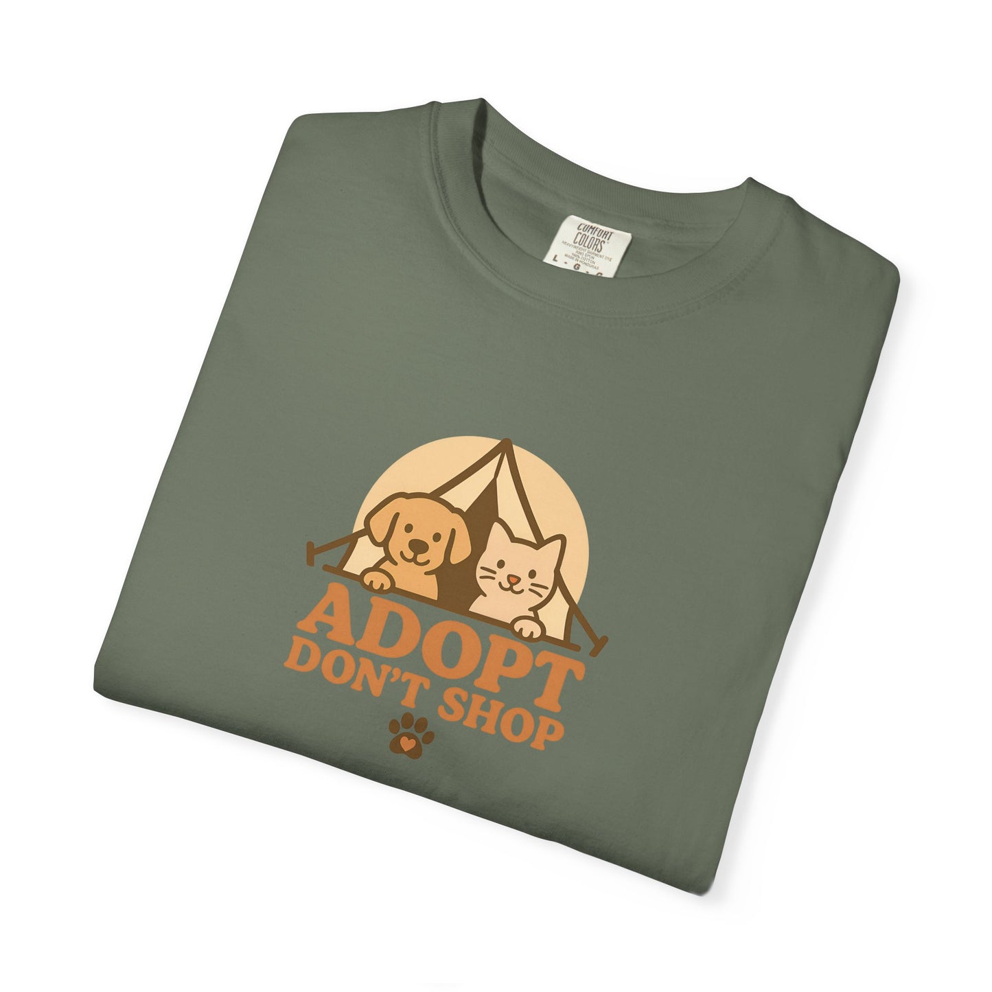 Adopt Don't Shop T-Shirt, Eco-Friendly Tee, Animal Rescue Shirt, Casual Wear, Gift for Pet Lovers, Perfect for Adoption Events