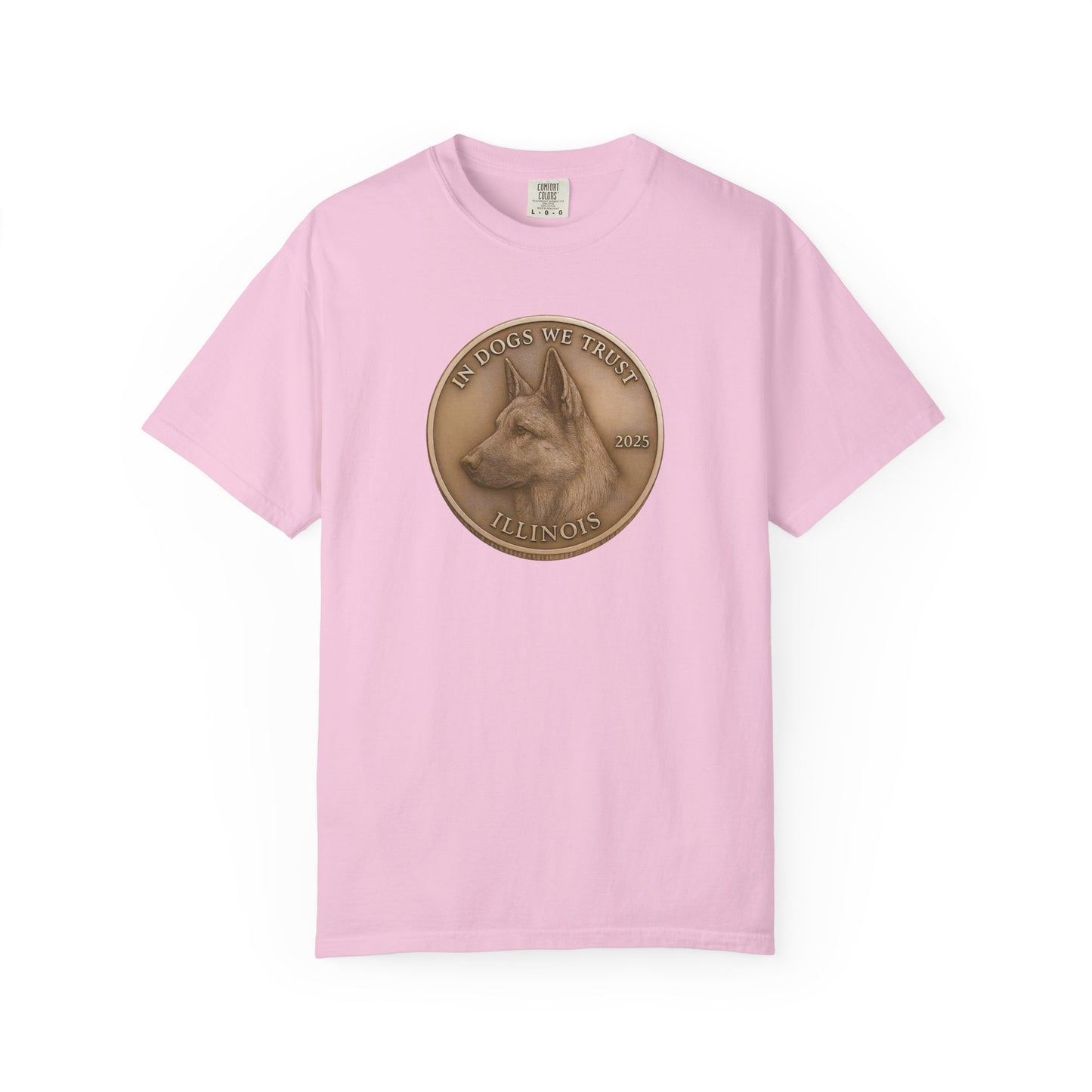 Illinois State Coin T-Shirt Collection - Proud Dog Breed Illustrations