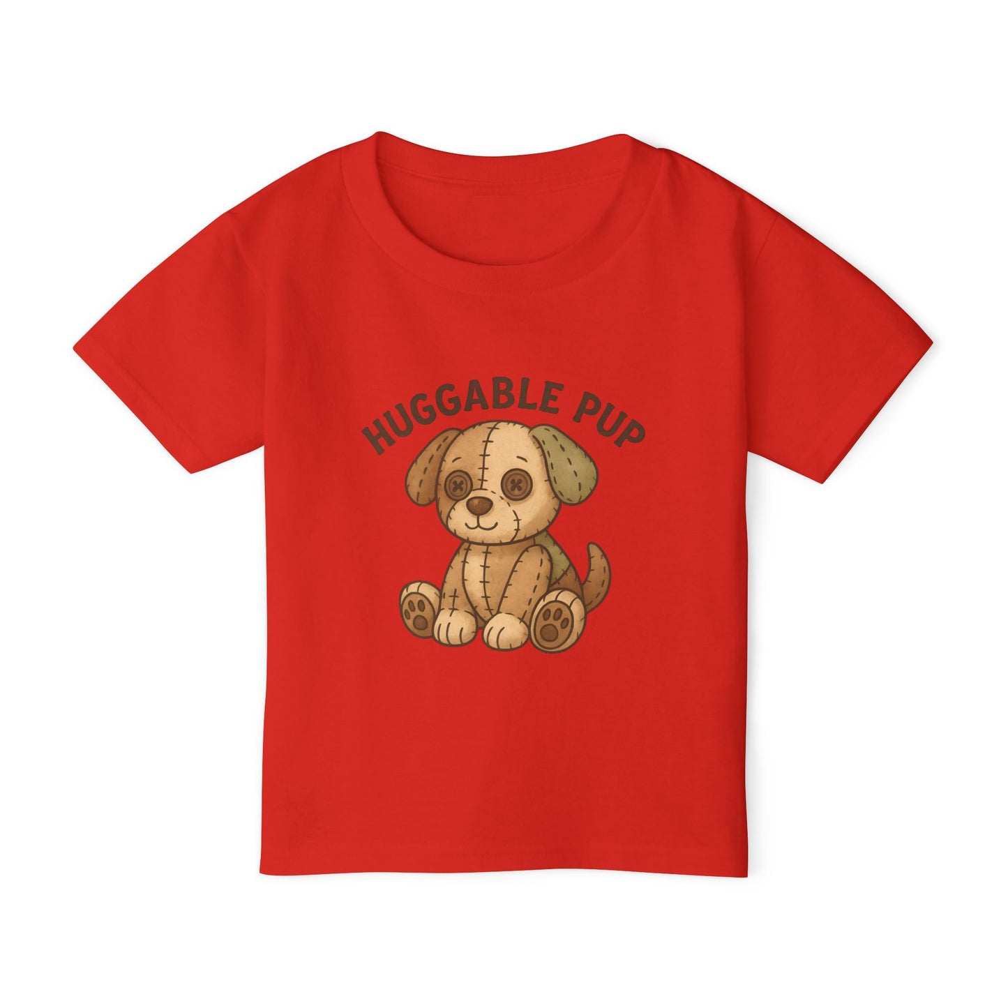 Cute Toddler T-shirt featuring Huggable Pup, Pet Lover Gift, Kids Apparel, Birthday Gift, Baby Shower Gift, Playtime Attire