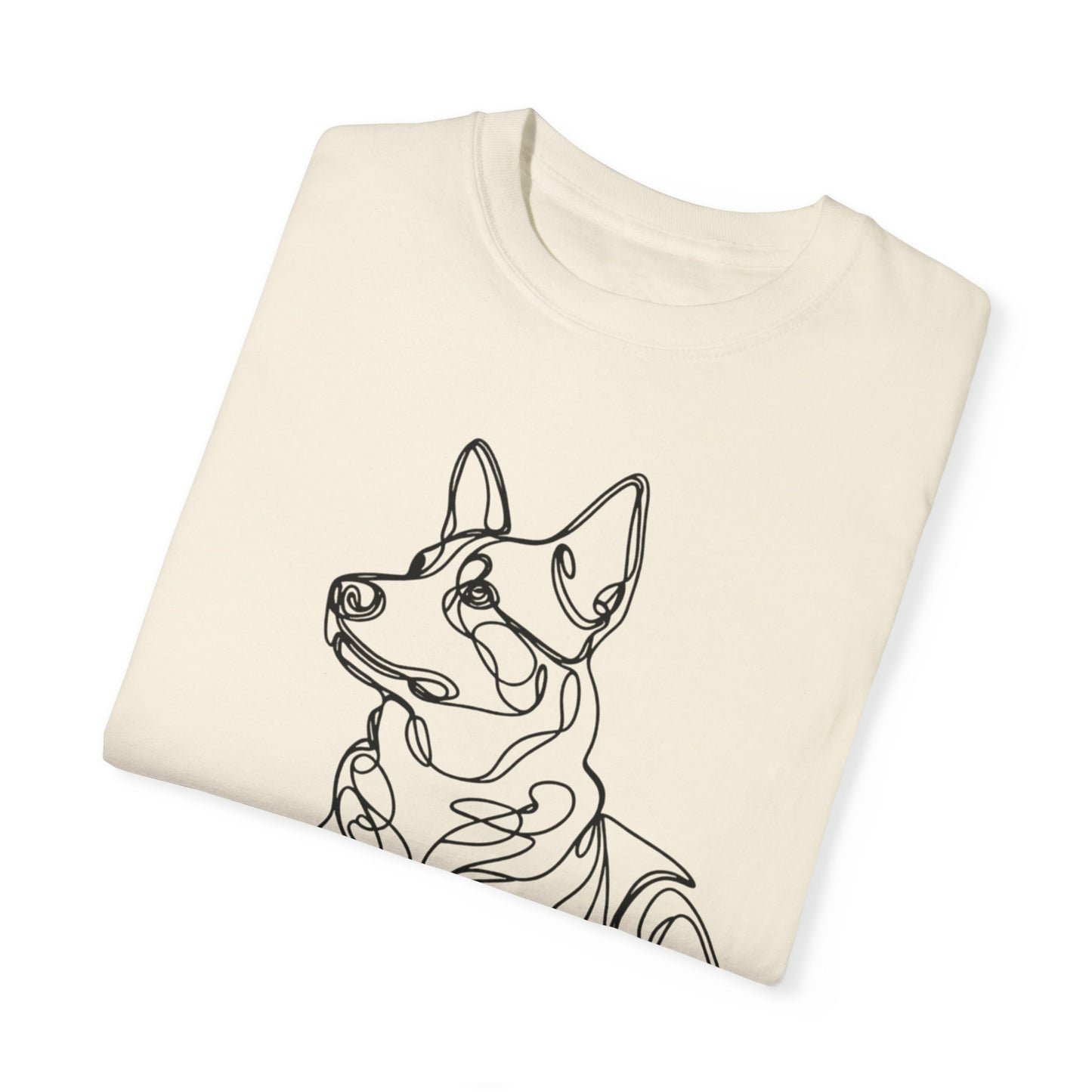 🖤 True Grit – Blue Heeler Line Art Tee - Perfect Gift for Dog Lovers