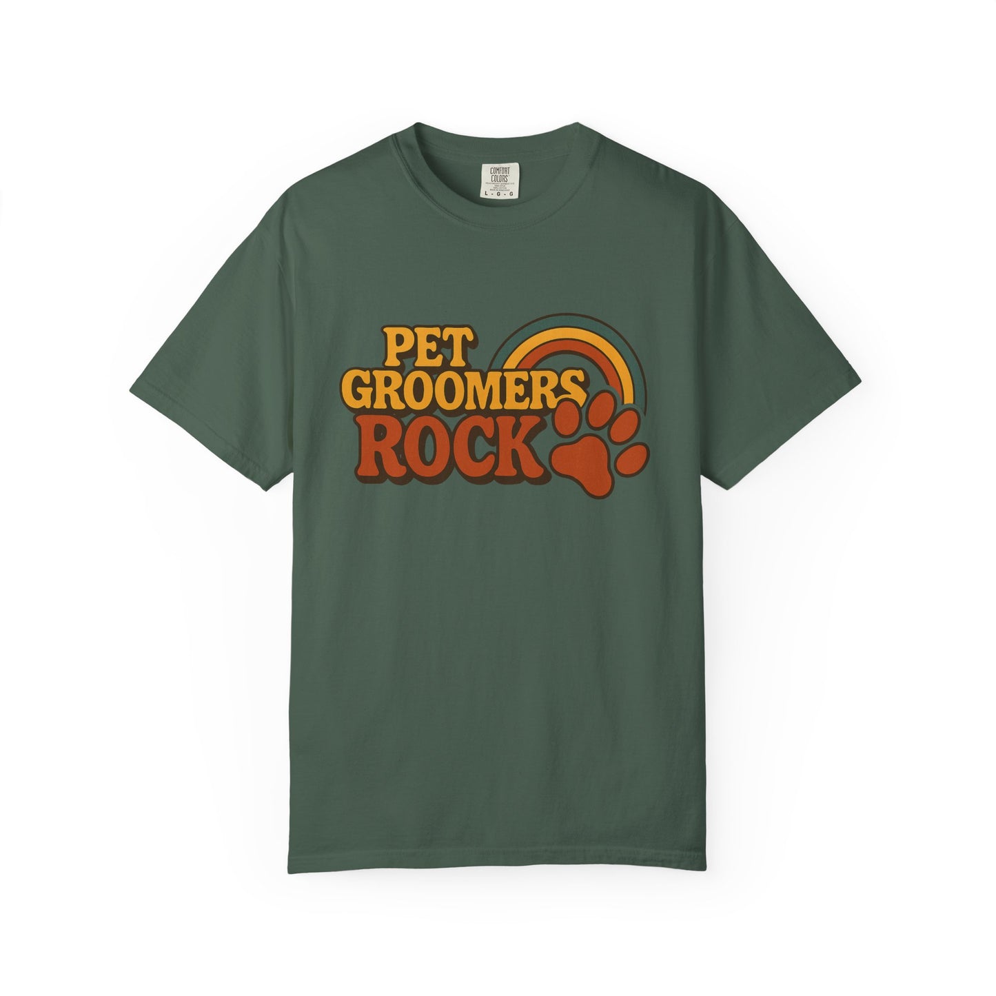 Pet Groomers Rock Unisex Garment-Dyed T-Shirt - Fun & Stylish Tee for Animal Lovers