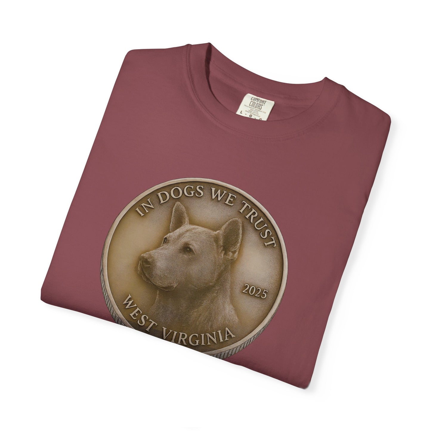 West Virginia State Coin T-Shirt Collection - Proud Dog Breed Illustrations