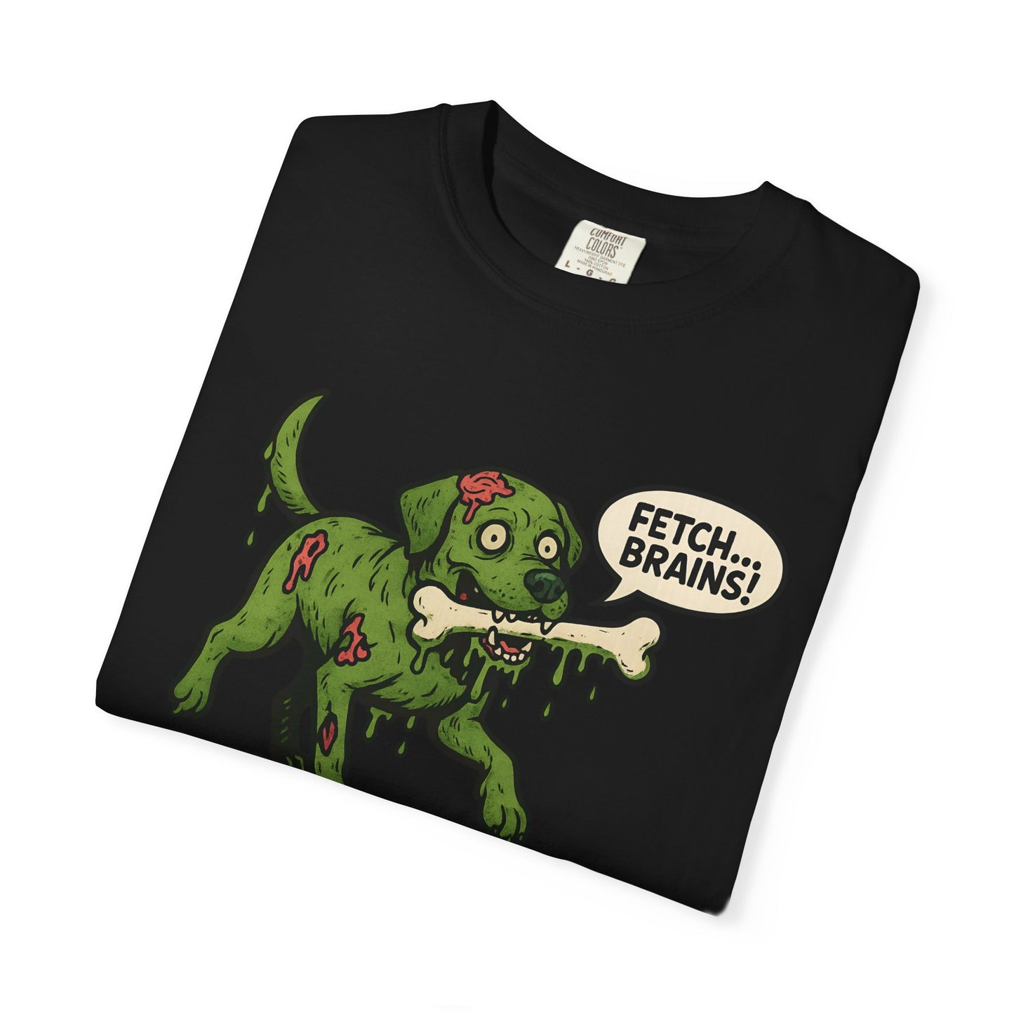 Zombie Dog Fetch T-Shirt, Funny Pet Lover Tee, Graphic Tee for Halloween, Unique Gift, Dog Owner Shirt