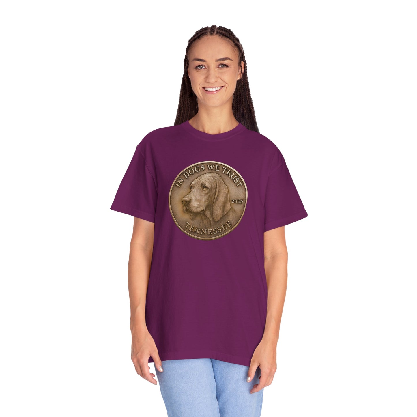 Tennessee State Coin T-Shirt Collection - Proud Dog Breed Illustrations