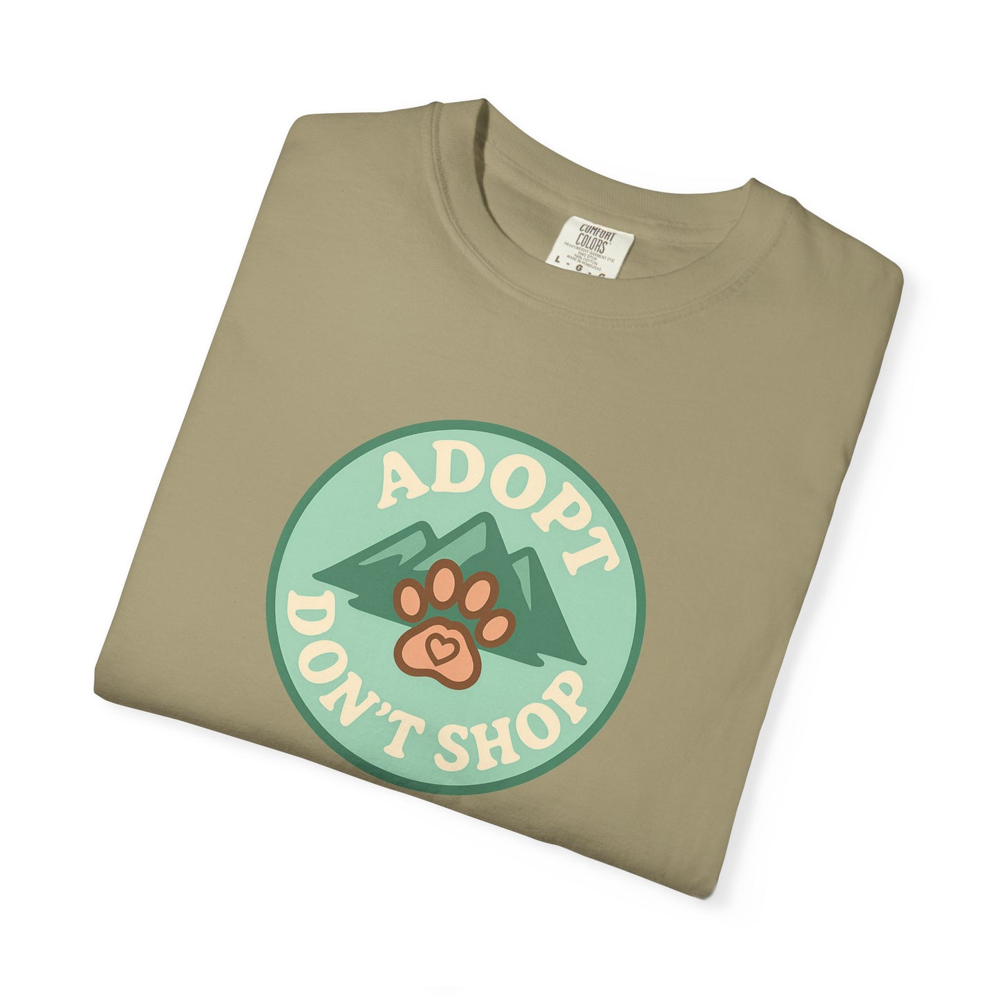 Adopt Don't Shop T-shirt, Unisex Tee, Animal Lover Gift, Pet Adoption Awareness, Casual Wear, Eco-Friendly Fashion, Dog Mom Shirt