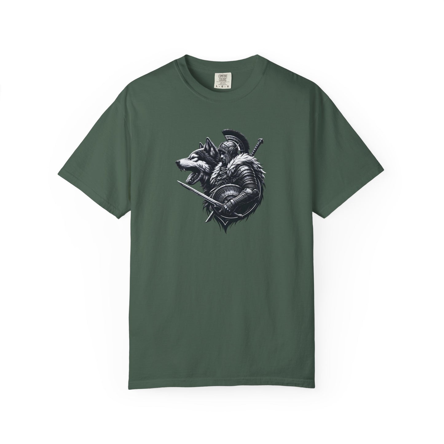 Wolf Warrior Unisex Garment-Dyed T-shirt - Perfect for Nature Lovers and Adventure Seekers