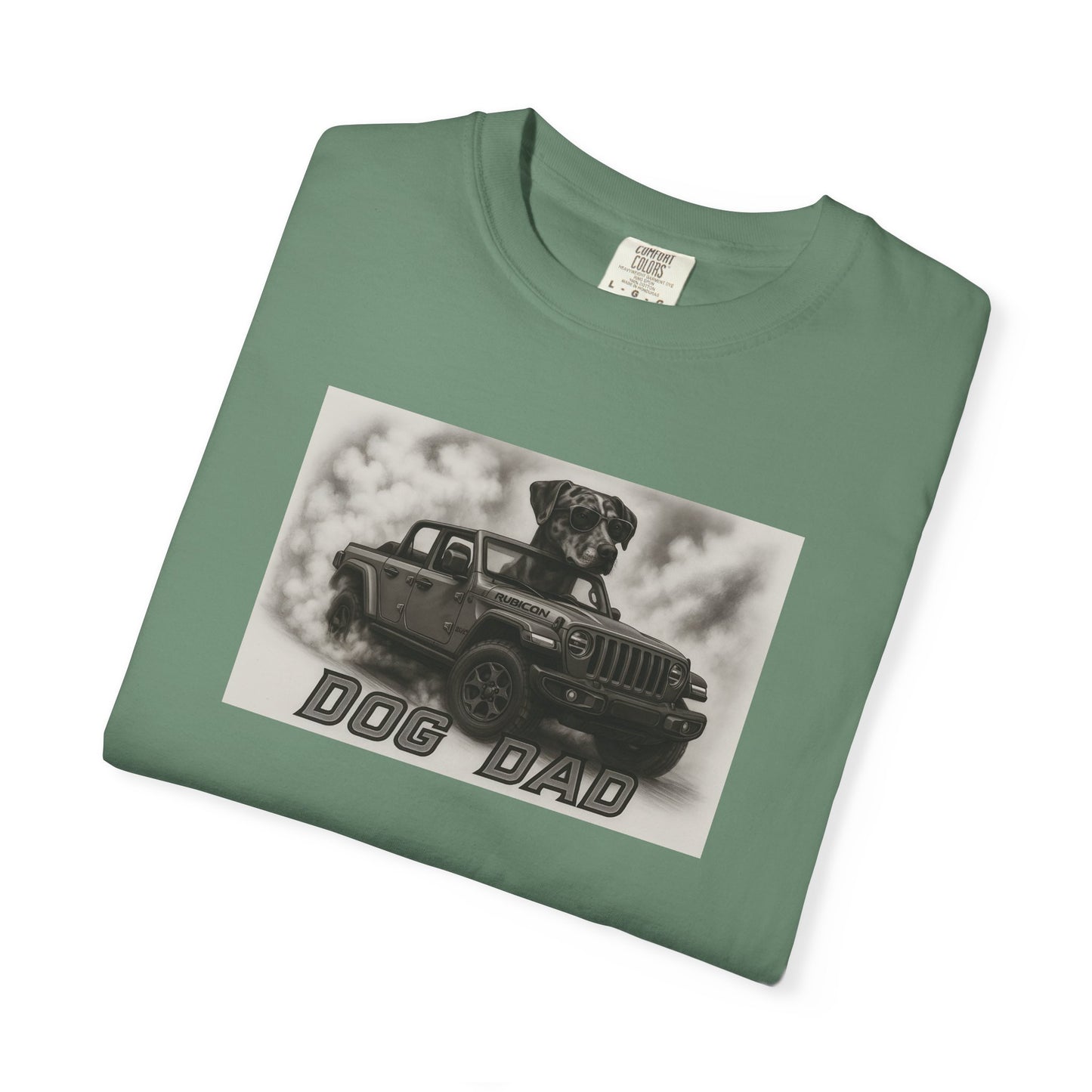 Dog Dad - Catahoula - Cool Dogs in Cool Cars T-Shirt Collection | Funny Dog Lover Apparel for Men