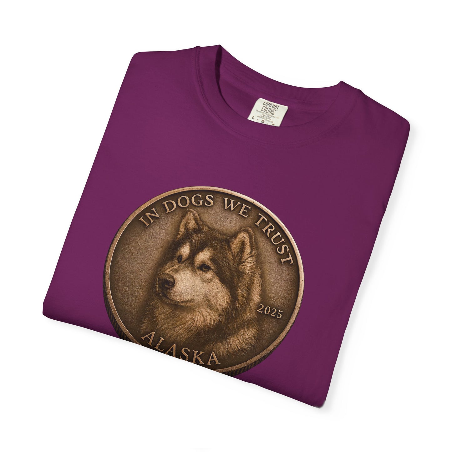 Alaska State Coin T-Shirt Collection - Proud Dog Breed Illustrations