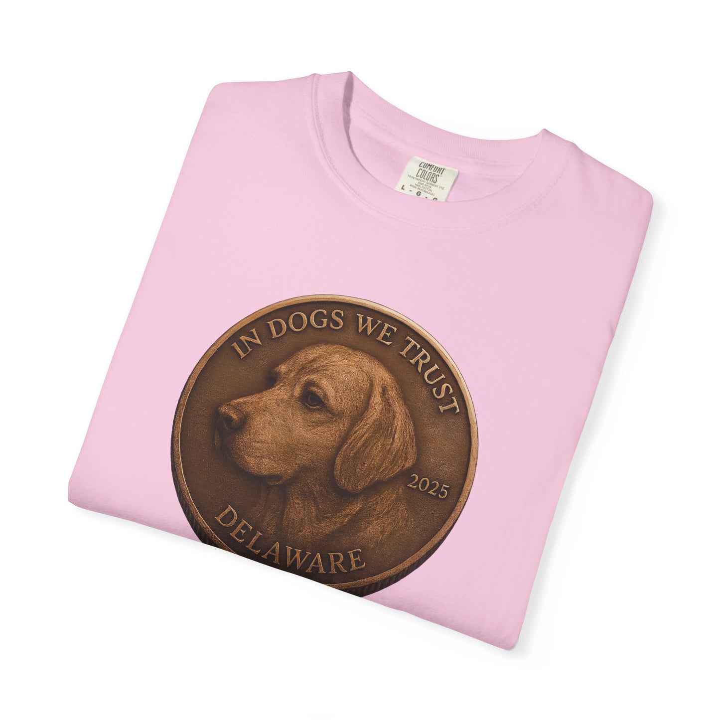 Delaware State Coin T-Shirt Collection - Proud Dog Breed Illustrations