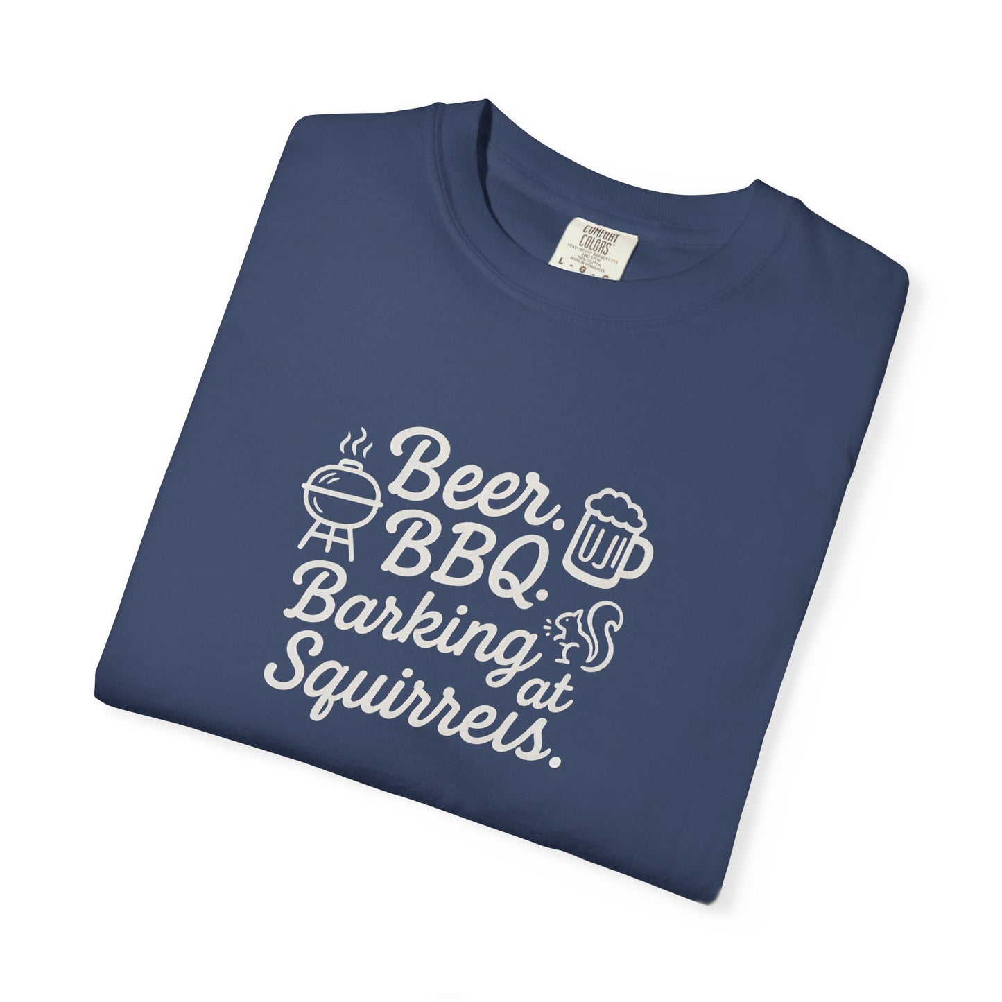 Beer BBQ and Barking Dog Dad T-Shirt