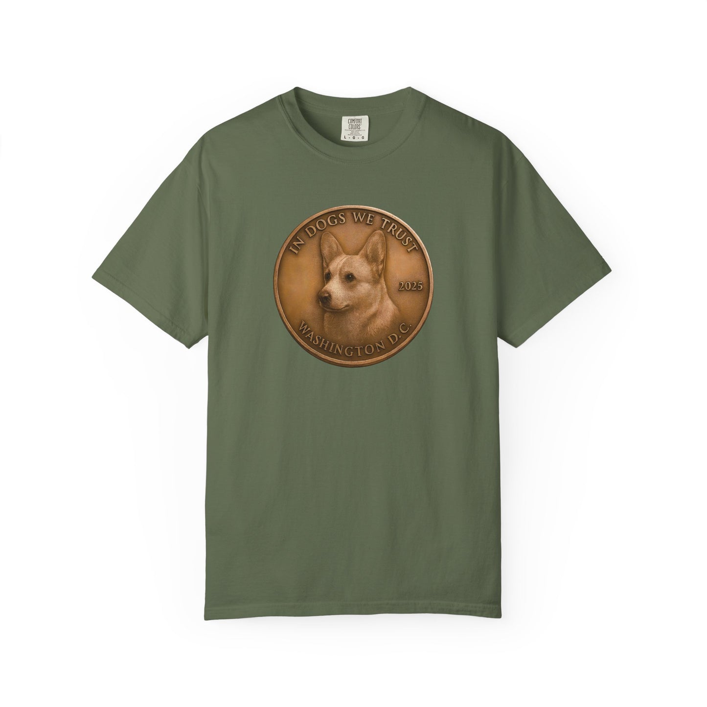 Washington DC State Coin T-Shirt Collection - Proud Dog Breed Illustrations