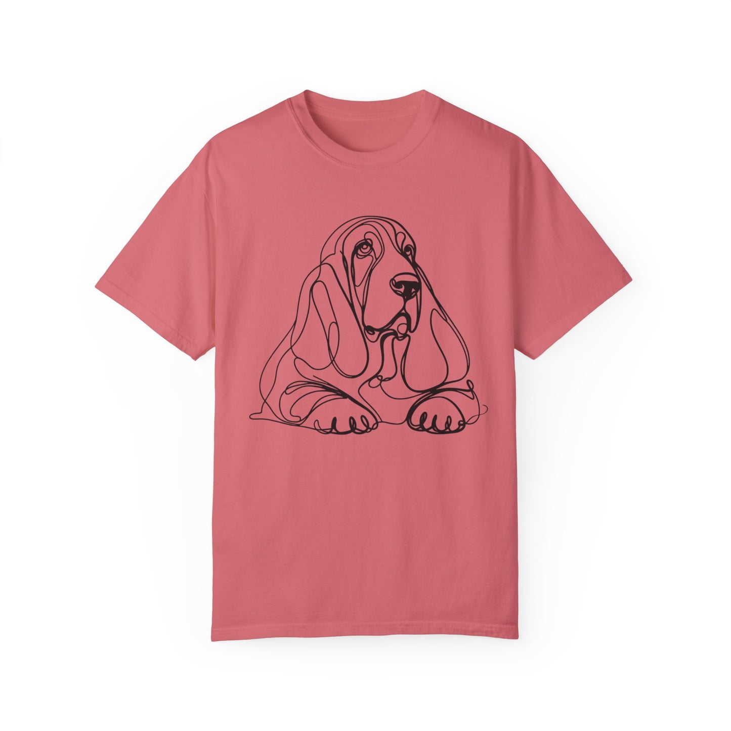 π Low & Loyal β Basset Hound Line Art Tee β Perfect for Dog Lovers