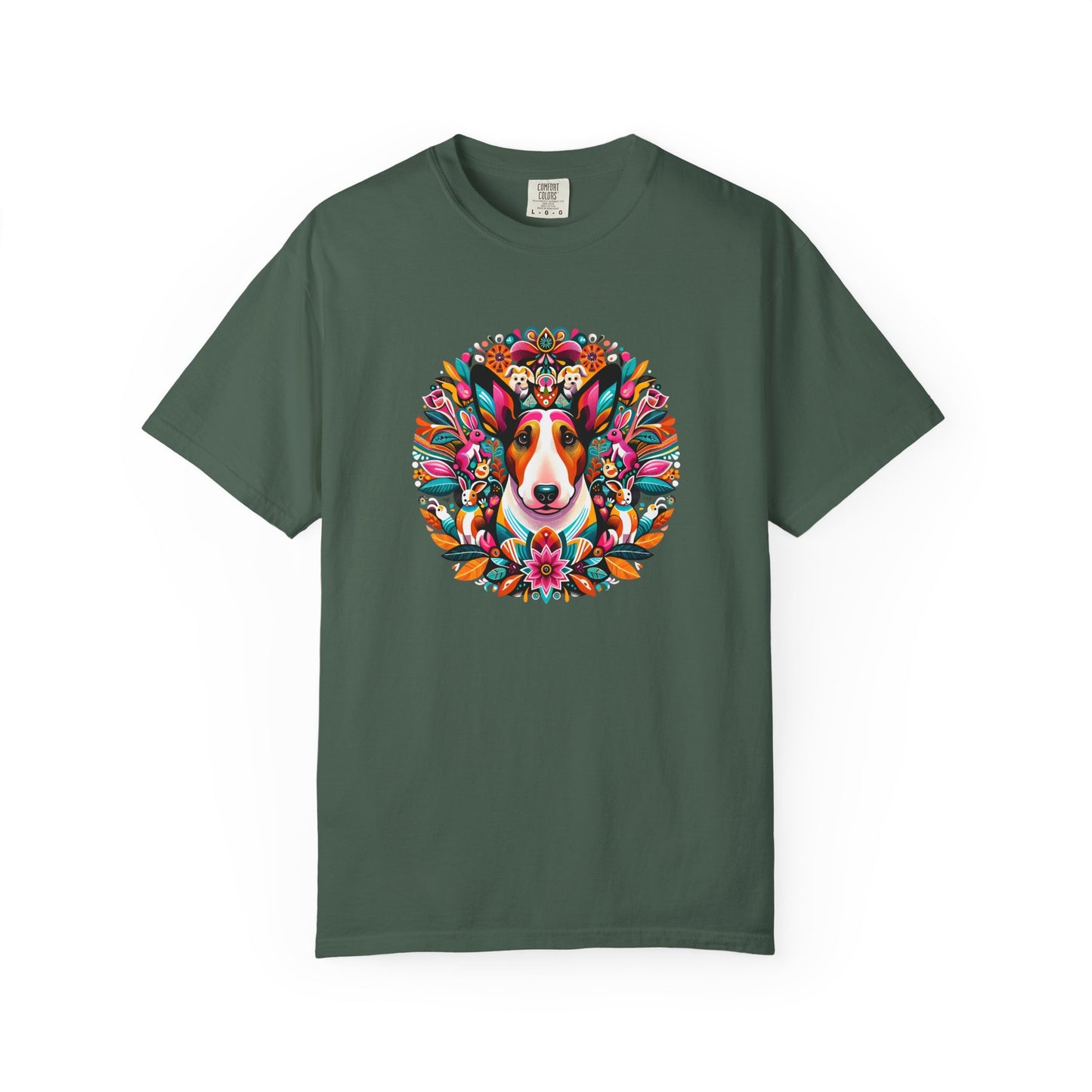 Colorful Dog Lover T-Shirt | Unisex Garment-Dyed Tee