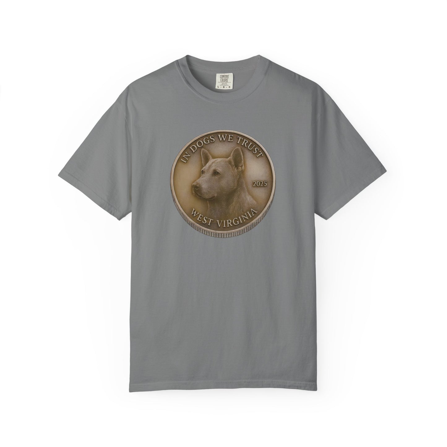 West Virginia State Coin T-Shirt Collection - Proud Dog Breed Illustrations