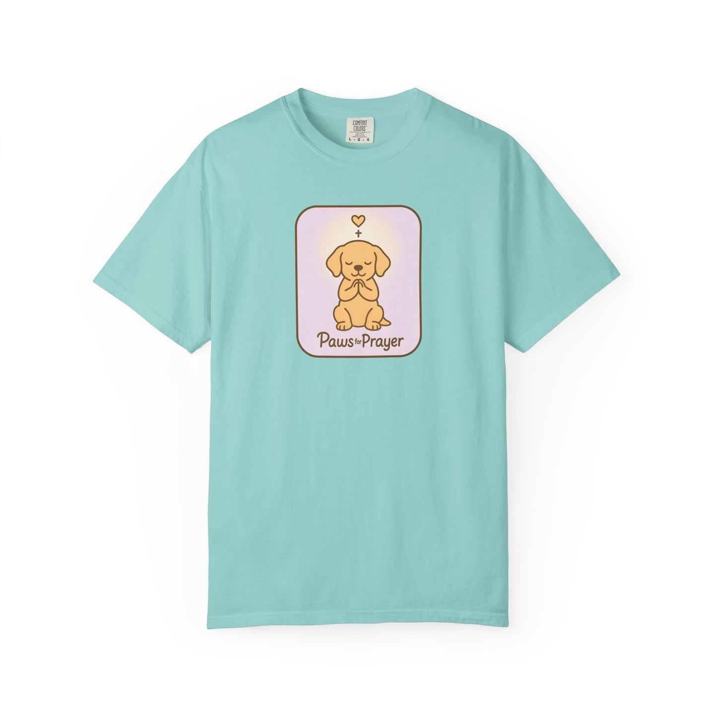 Prayerful Paws Unisex T-Shirt, Dog Lover Gift, Cute Pet Tee, Animal Prayer Shirt, Casual Animal Tees, Gift for Dog Owners