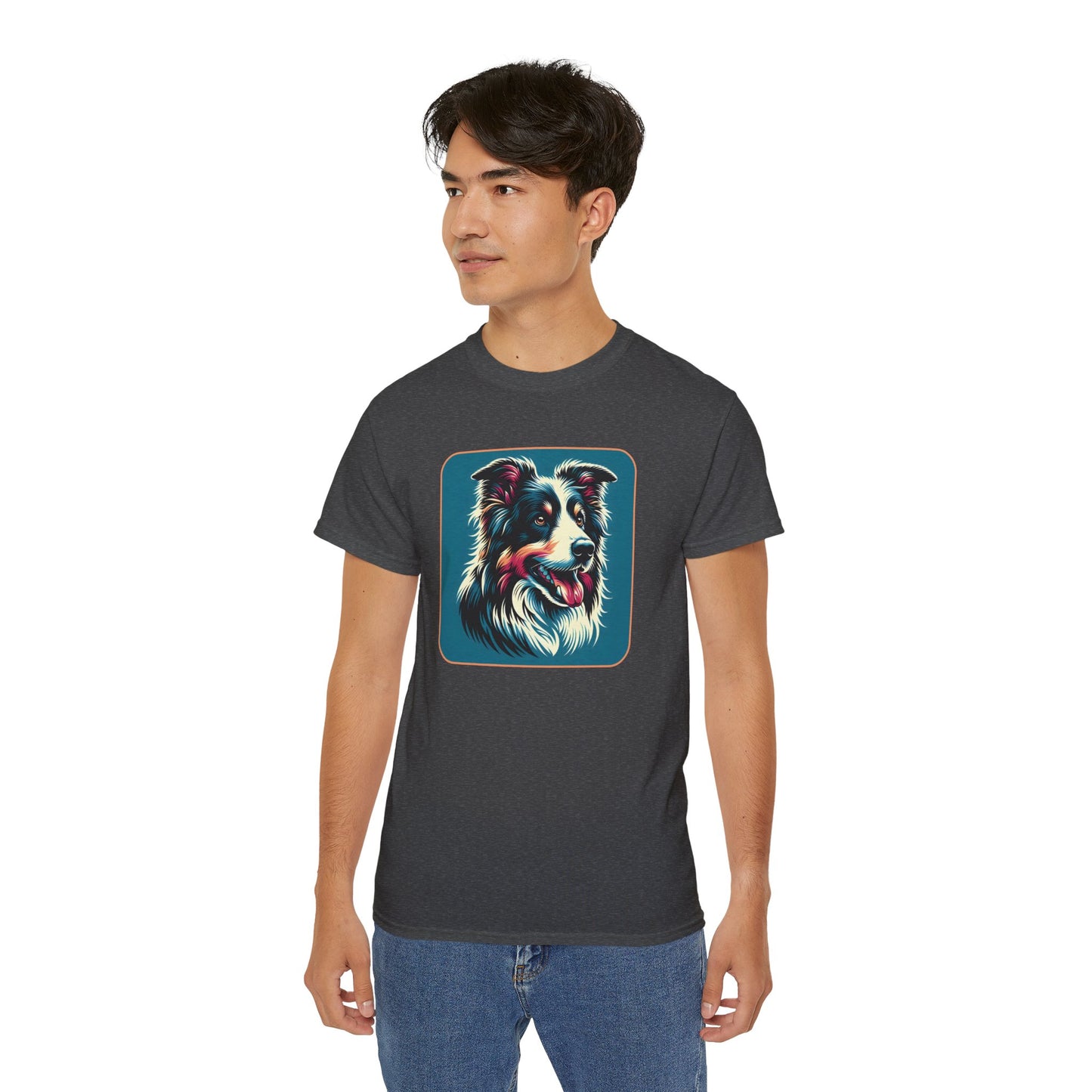 ⚡ Brain & Beauty – Colorful Border Collie Tee - Perfect for Pet Lovers