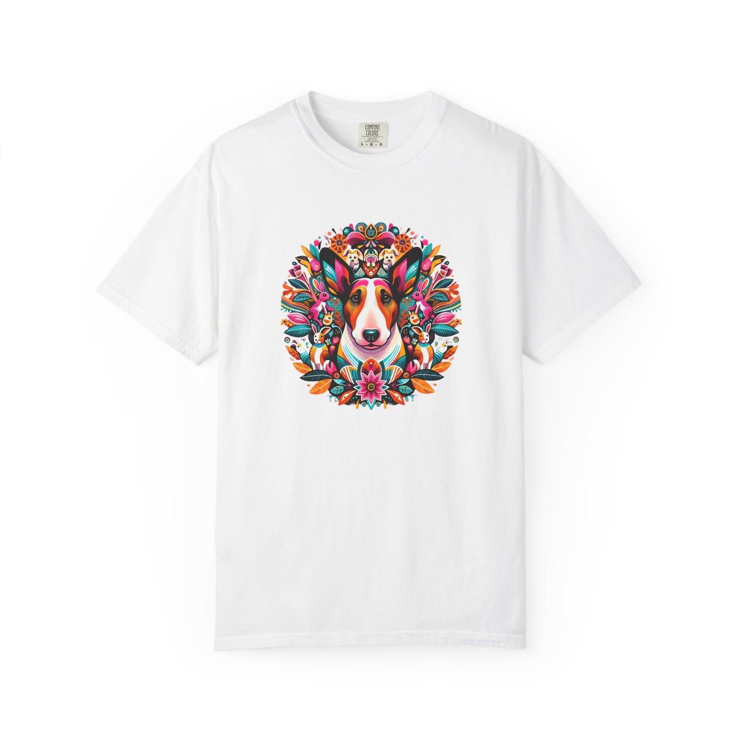 Colorful Dog Lover T-Shirt | Unisex Garment-Dyed Tee
