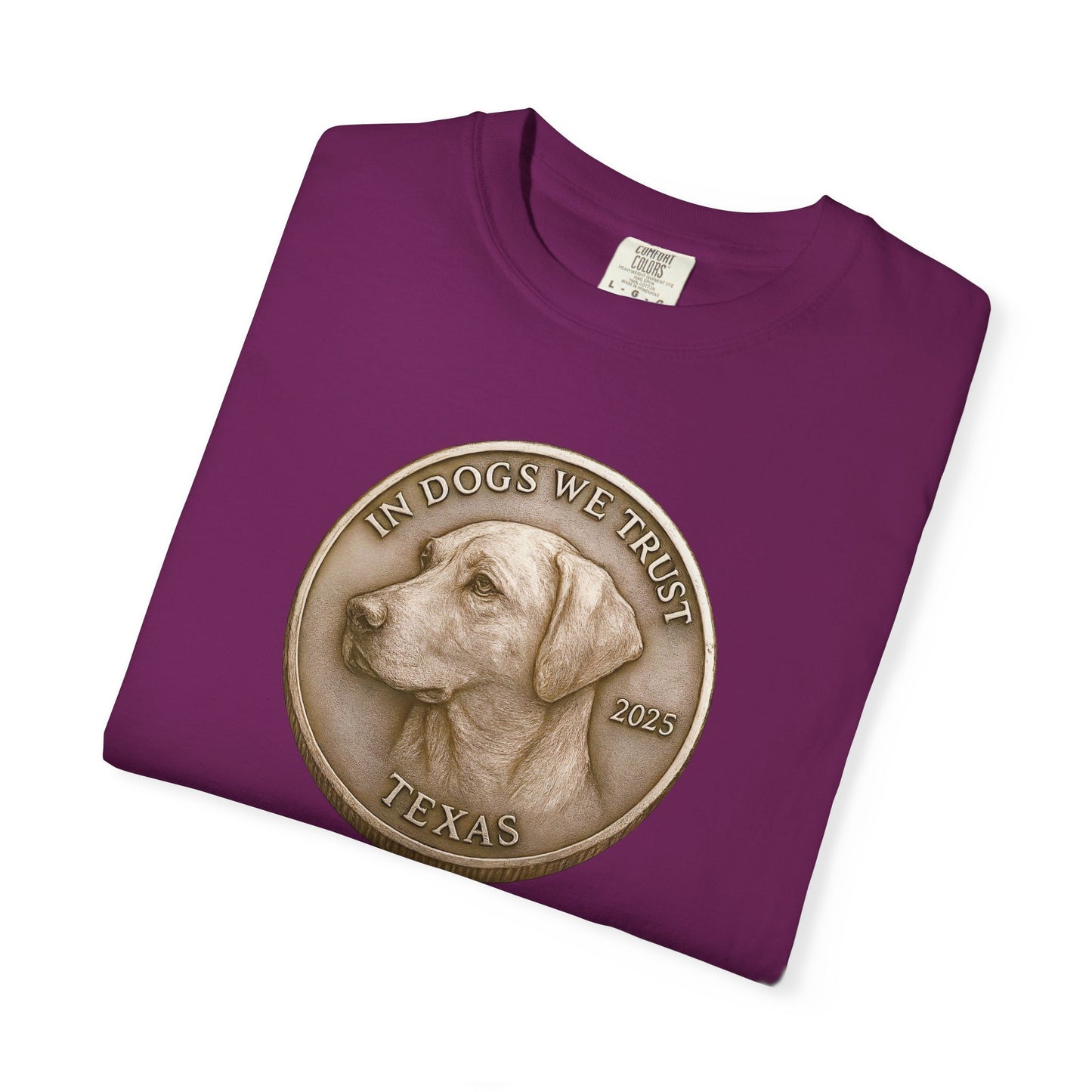 Texas State Coin T-Shirt Collection - Proud Dog Breed Illustrations
