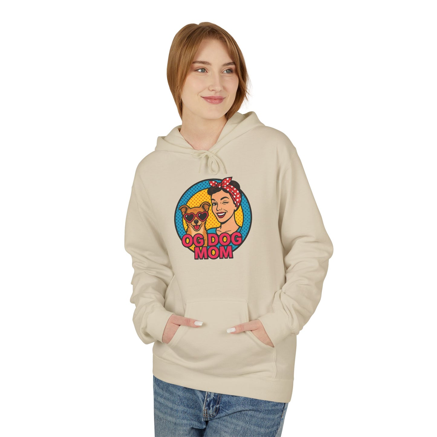 Hoodie for Dog Moms - Unisex Midweight Softstyle Fleece Hoodie