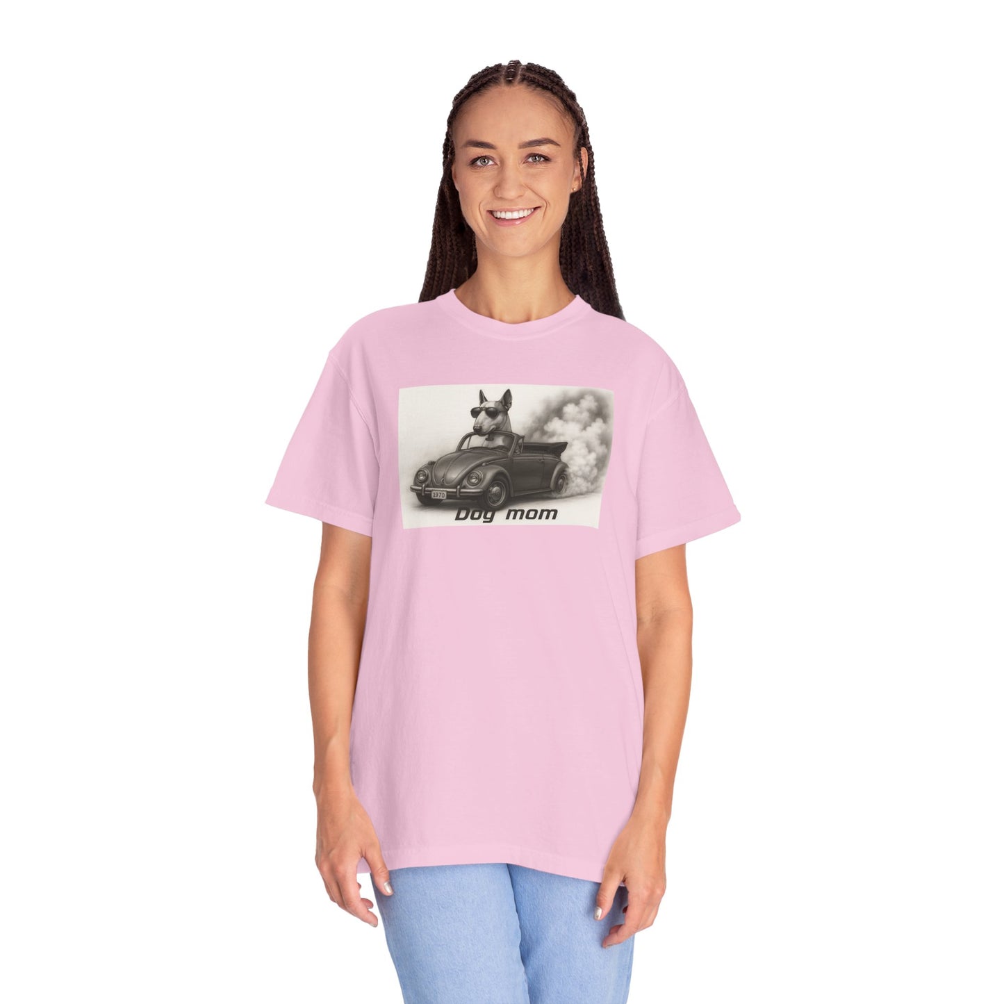 Dog Mom - Bull Terrier - “Cool Dogs in Cool Cars” T-Shirt Collection! 🐶🚗