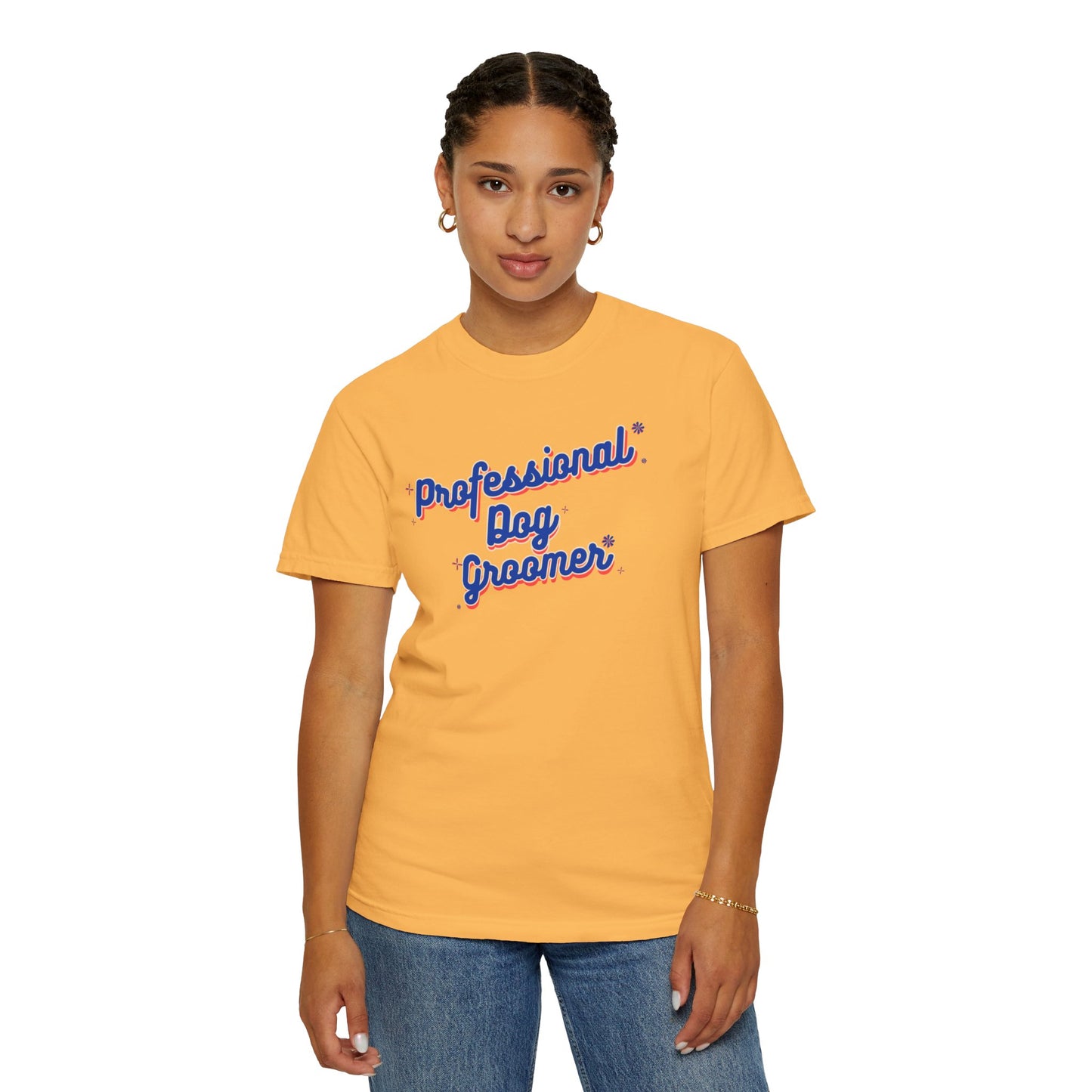 Professional Dog Groomer T-Shirt - Unisex Garment-Dyed Tee for Dog Lovers and Groomers