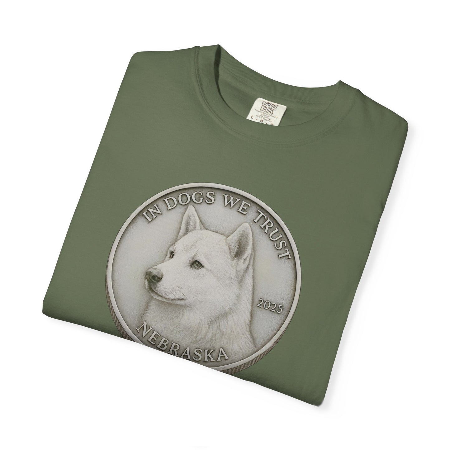 Nebraska State Coin T-Shirt Collection - Proud Dog Breed Illustrations