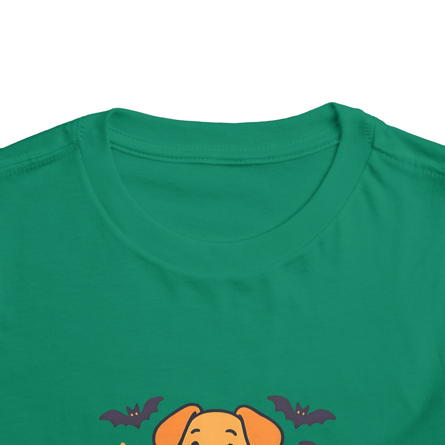 Fang-tastic Fur-iend Toddler Tee, Halloween Shirt for Kids, Cute Dog Graphic Tee, Toddler Halloween Outfit, Fall Celebration T-Shirt