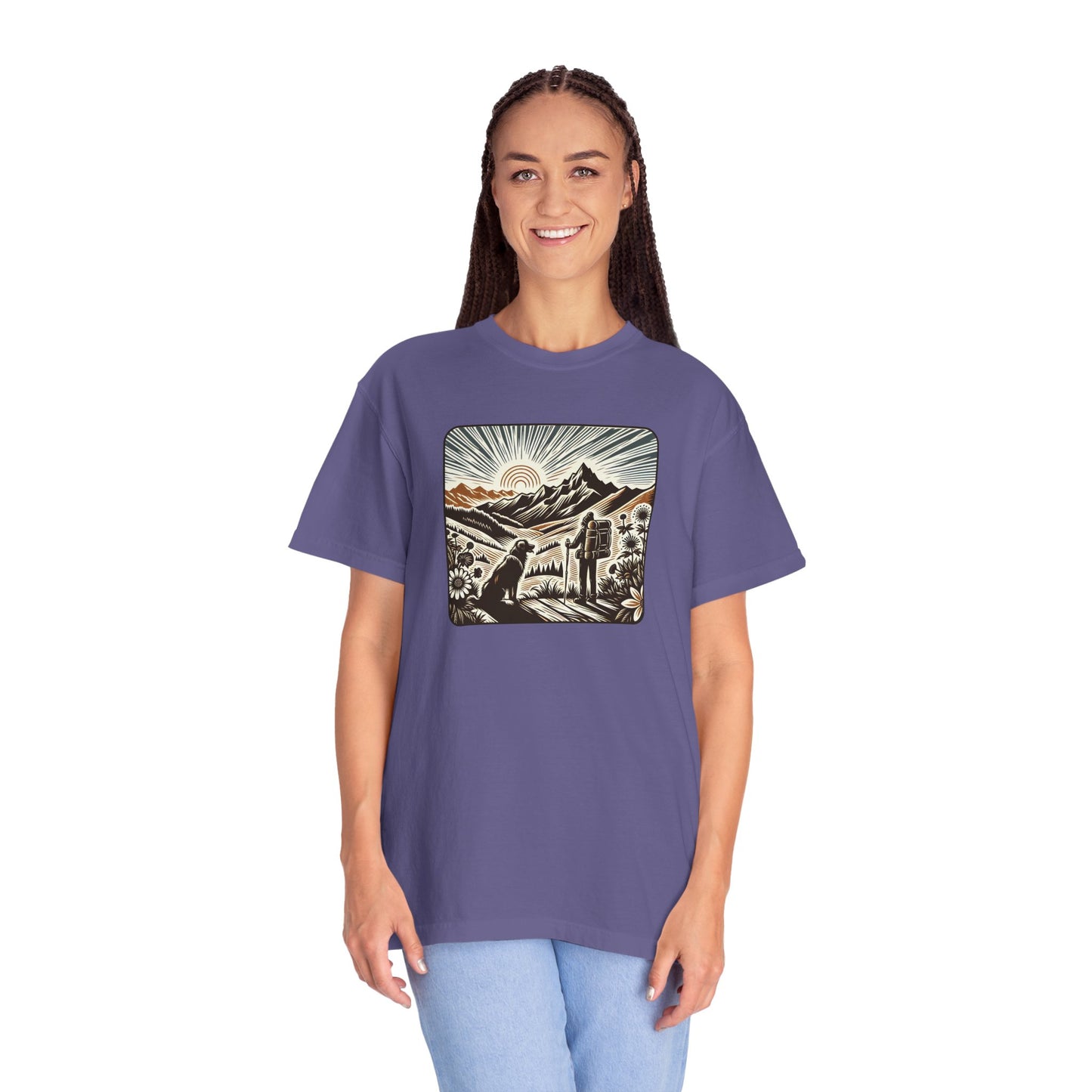 Adventure Awaits Unisex Garment-Dyed T-Shirt