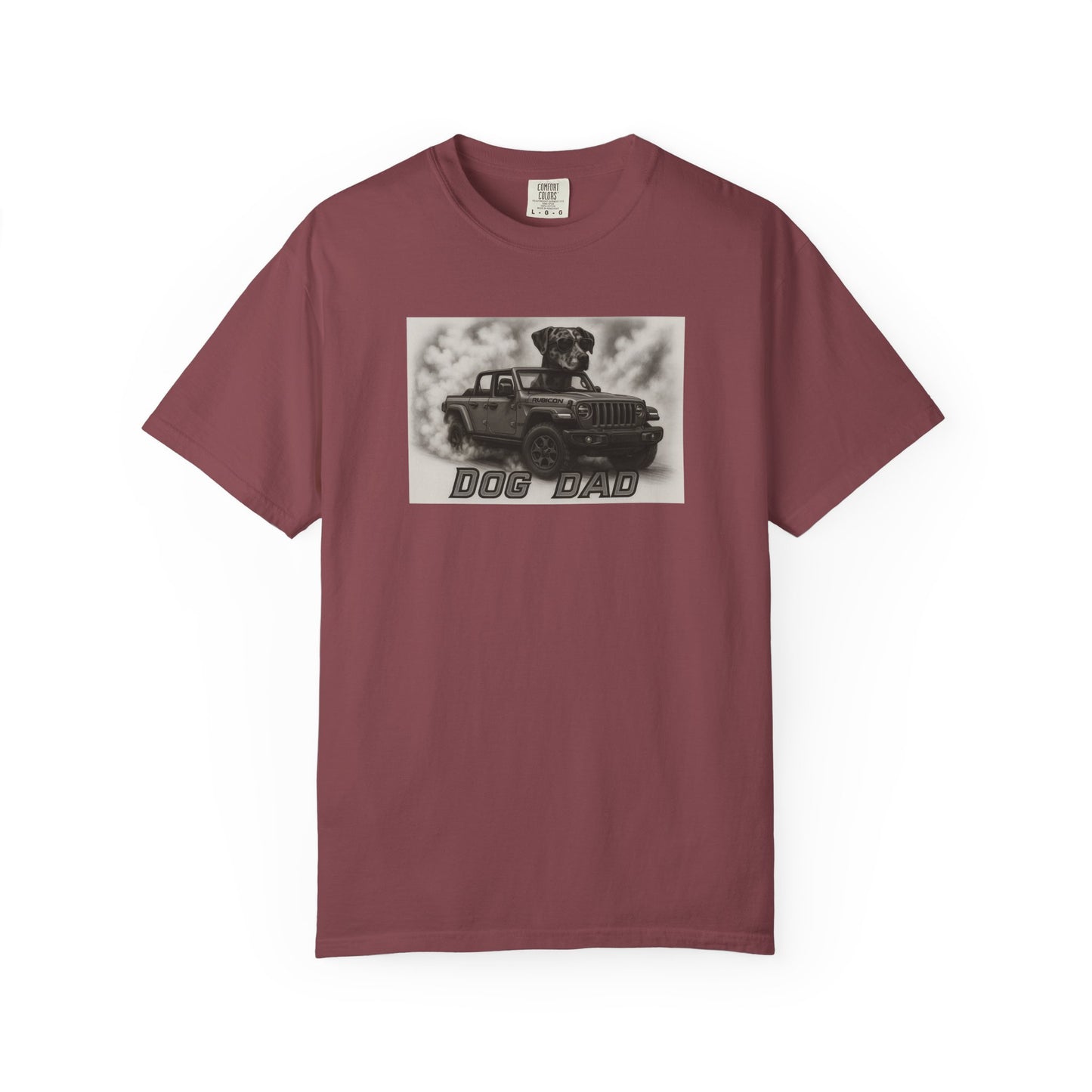 Dog Dad - Catahoula - Cool Dogs in Cool Cars T-Shirt Collection | Funny Dog Lover Apparel for Men