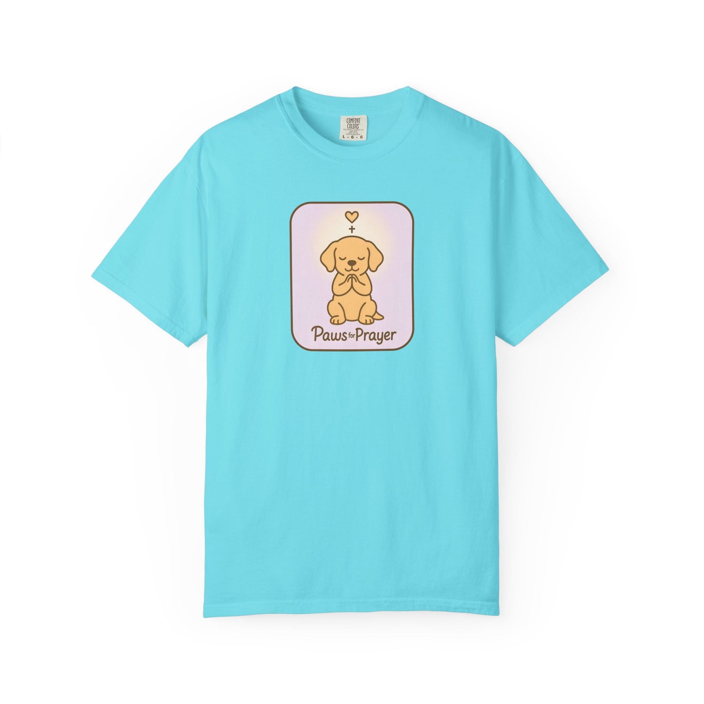 Prayerful Paws Unisex T-Shirt, Dog Lover Gift, Cute Pet Tee, Animal Prayer Shirt, Casual Animal Tees, Gift for Dog Owners