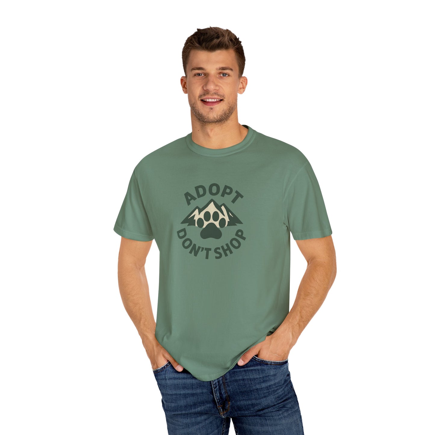Adopt Don't Shop T-Shirt, Eco-Friendly Tee, Animal Rescue Shirt, Casual Wear, Gift for Pet Lovers, Perfect for Adoption Events