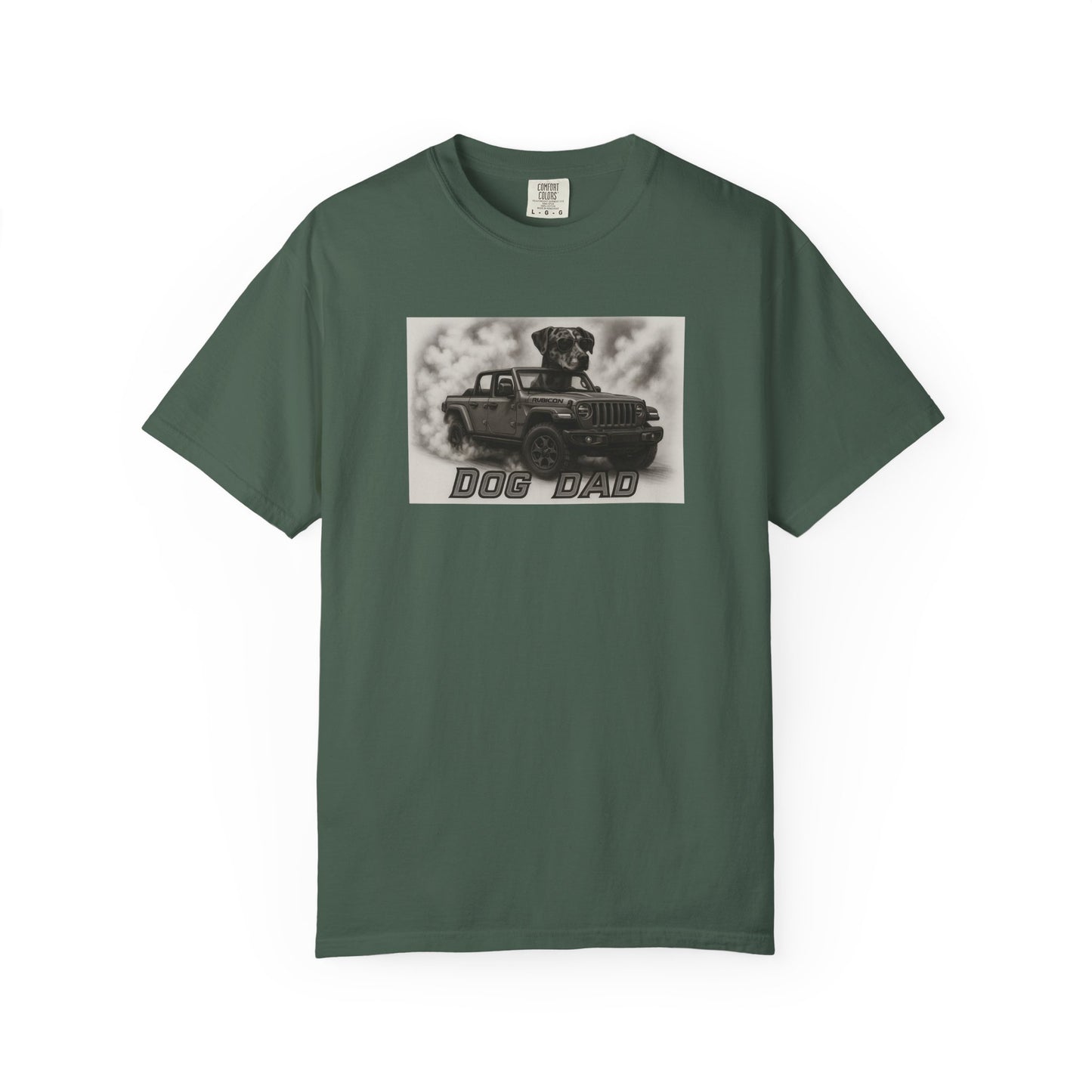 Dog Dad - Catahoula - Cool Dogs in Cool Cars T-Shirt Collection | Funny Dog Lover Apparel for Men