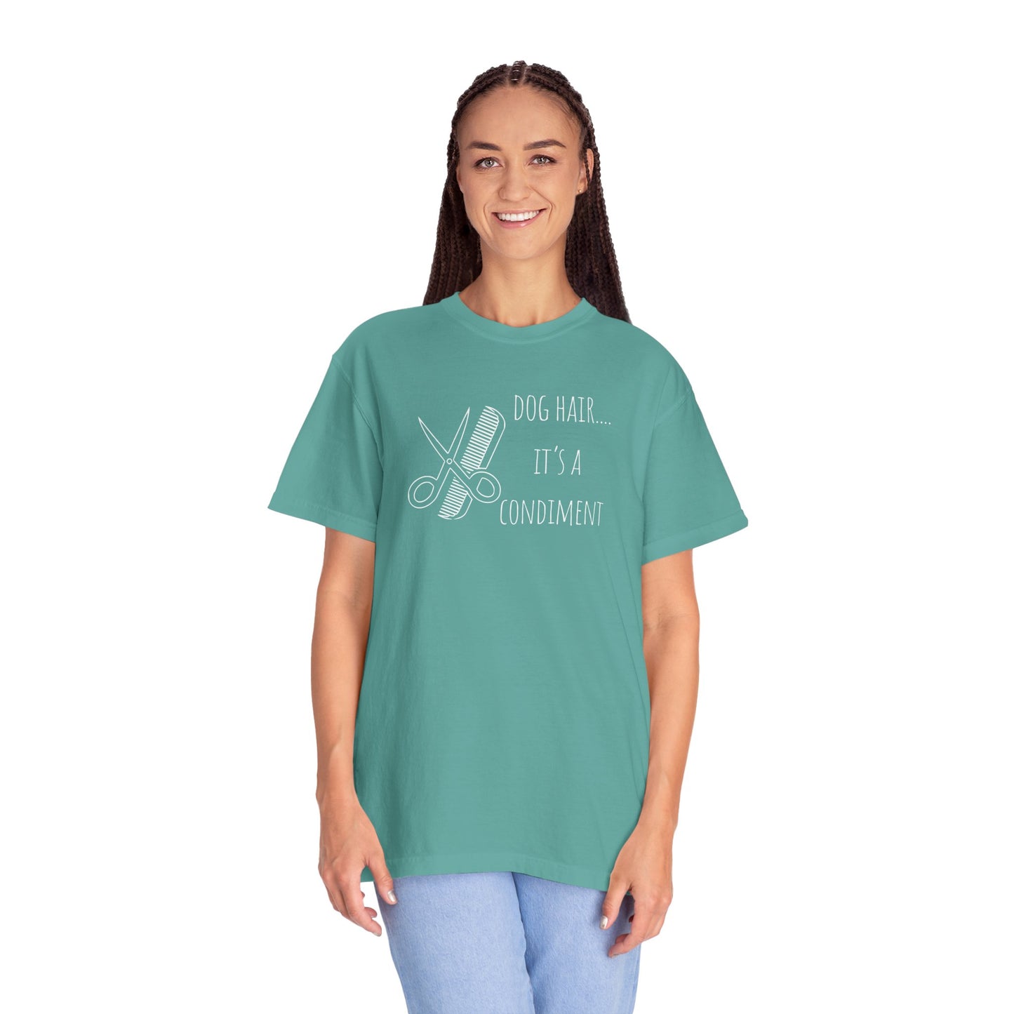 Dog Lover Unisex T-shirt - 'Dog Hair... It's a Condiment'