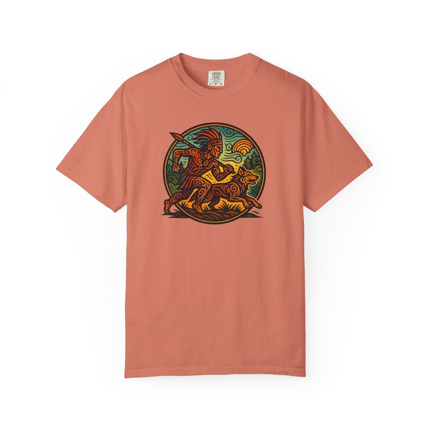 Vintage-Inspired Garment-Dyed T-Shirt, Artistic Tee for Nature Lovers, Perfect Gift for Birthdays, Casual Outings, Eco-Friendly Fashion