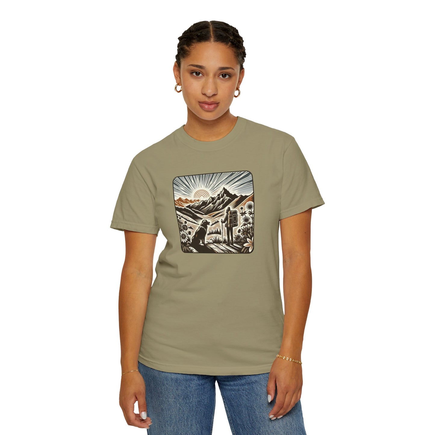 Adventure Awaits Unisex Garment-Dyed T-Shirt