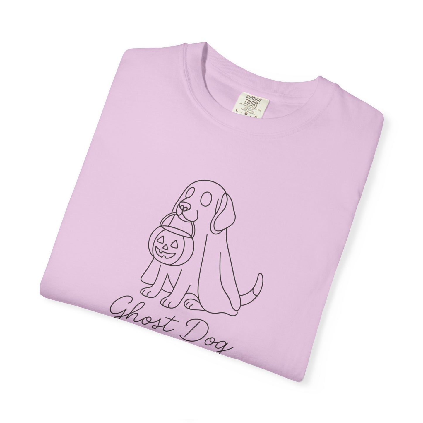 Ghost Dog Halloween T-Shirt, Unisex Tee, Casual Fall Apparel, Pet Lover Gift, Spooky Dog Shirt, Fun Trick-or-Treat Outfit