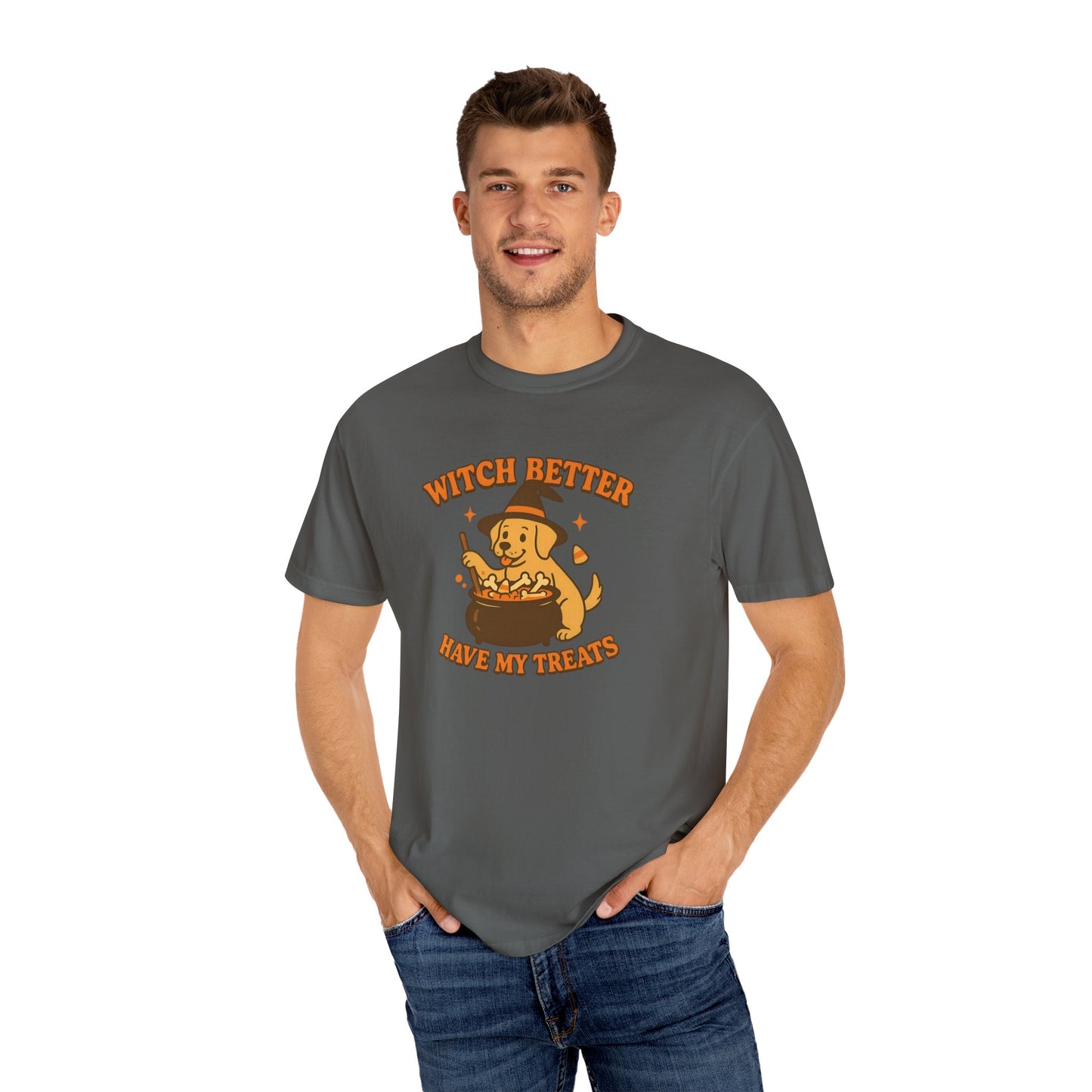 Funny Dog Halloween T-Shirt, Witch Better Have My Treats Tee, Unisex Graphic Shirt, Pet Lover Gift, Cute Dog Shirt, Spooky Season Apparel