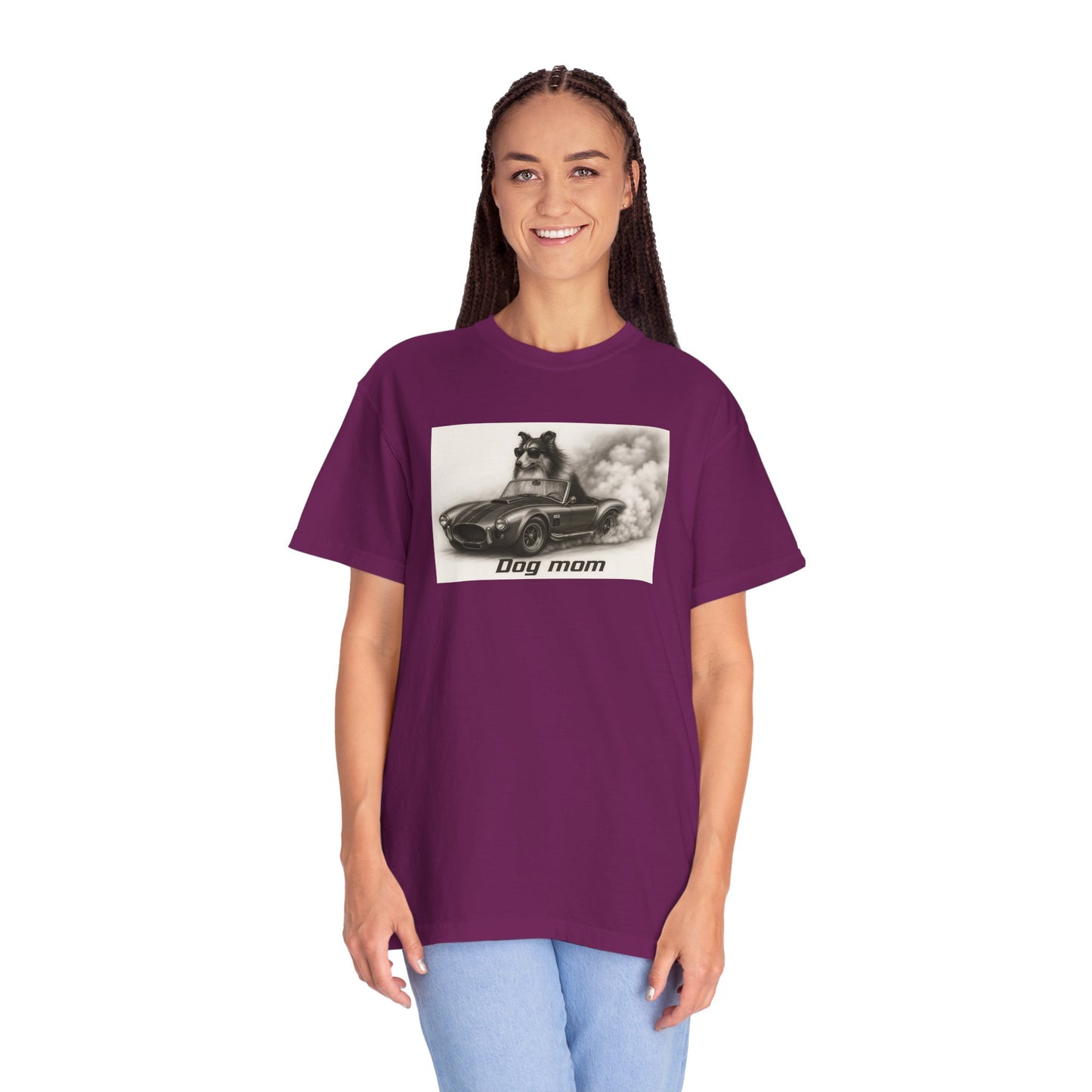 Dog Mom - Collie - “Cool Dogs in Cool Cars” T-Shirt Collection! 🐶🚗