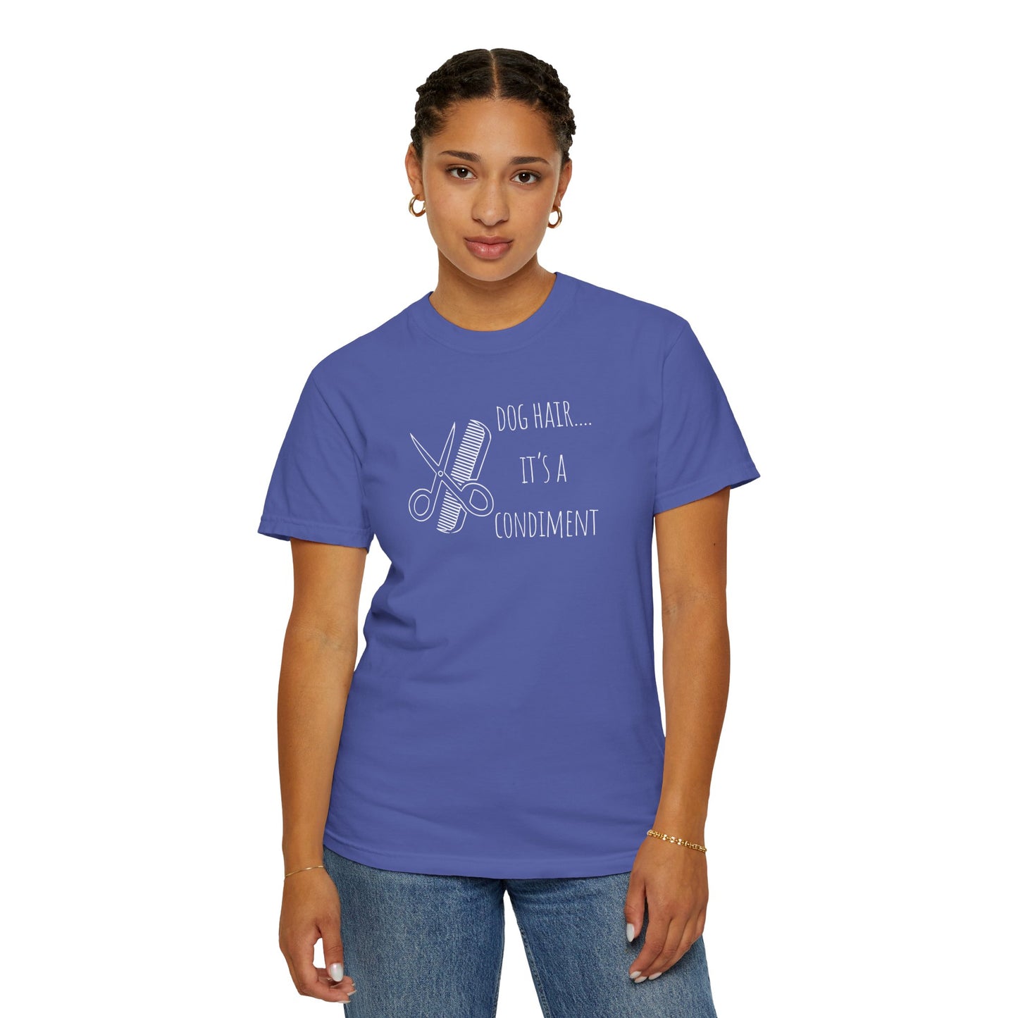 Dog Lover Unisex T-shirt - 'Dog Hair... It's a Condiment'