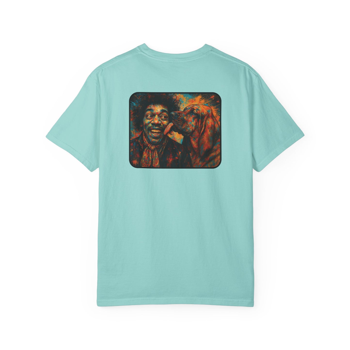 Psychedelic Dog T-Shirt - Jimi Hendrix Fun Humorous Design for Men and Women