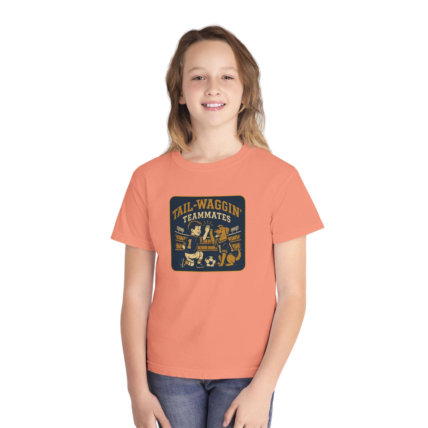 Youth Tee Tail-Waggin' Teammates Midweight