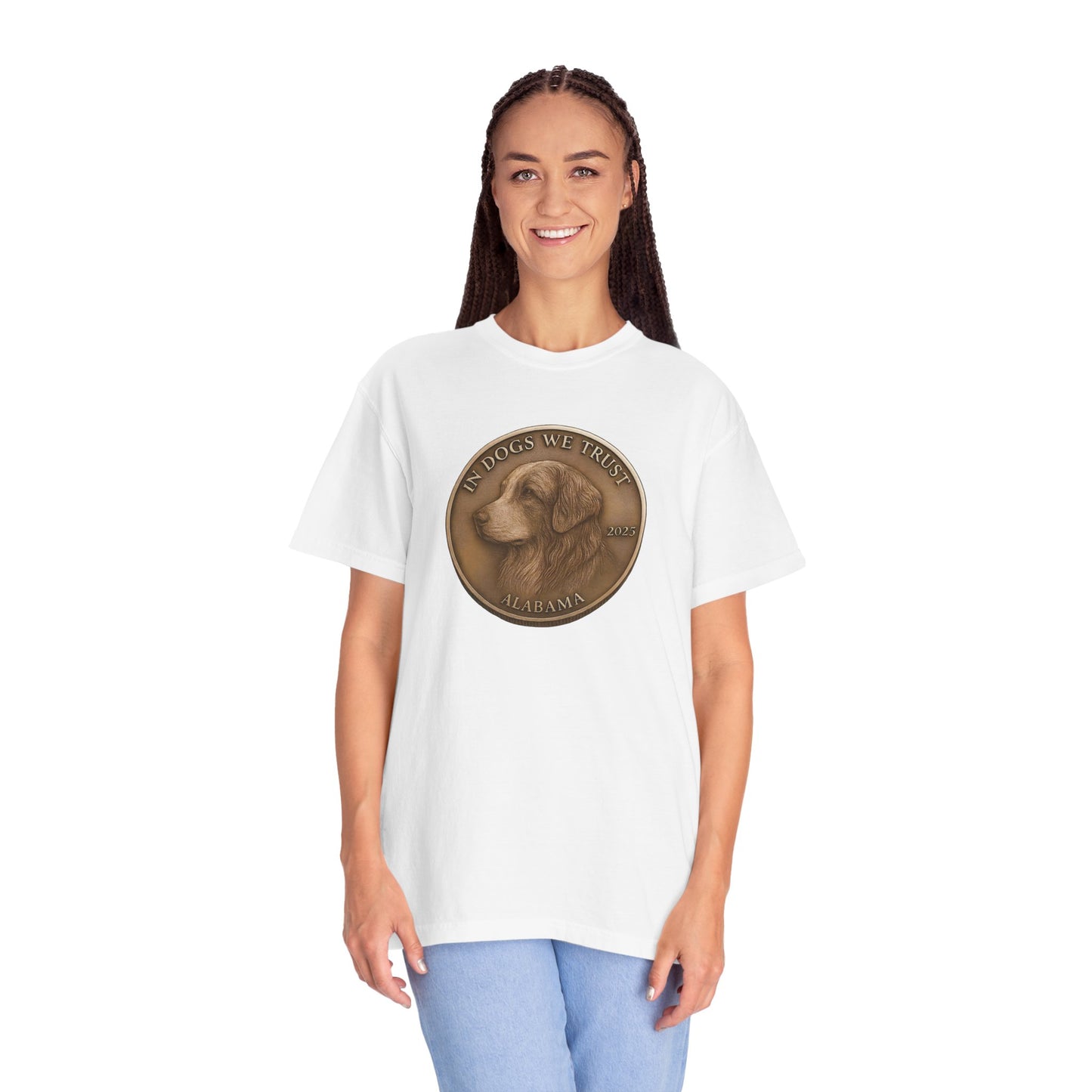 Alabama State Coin T-Shirt Collection - Proud Dog Breed Illustrations