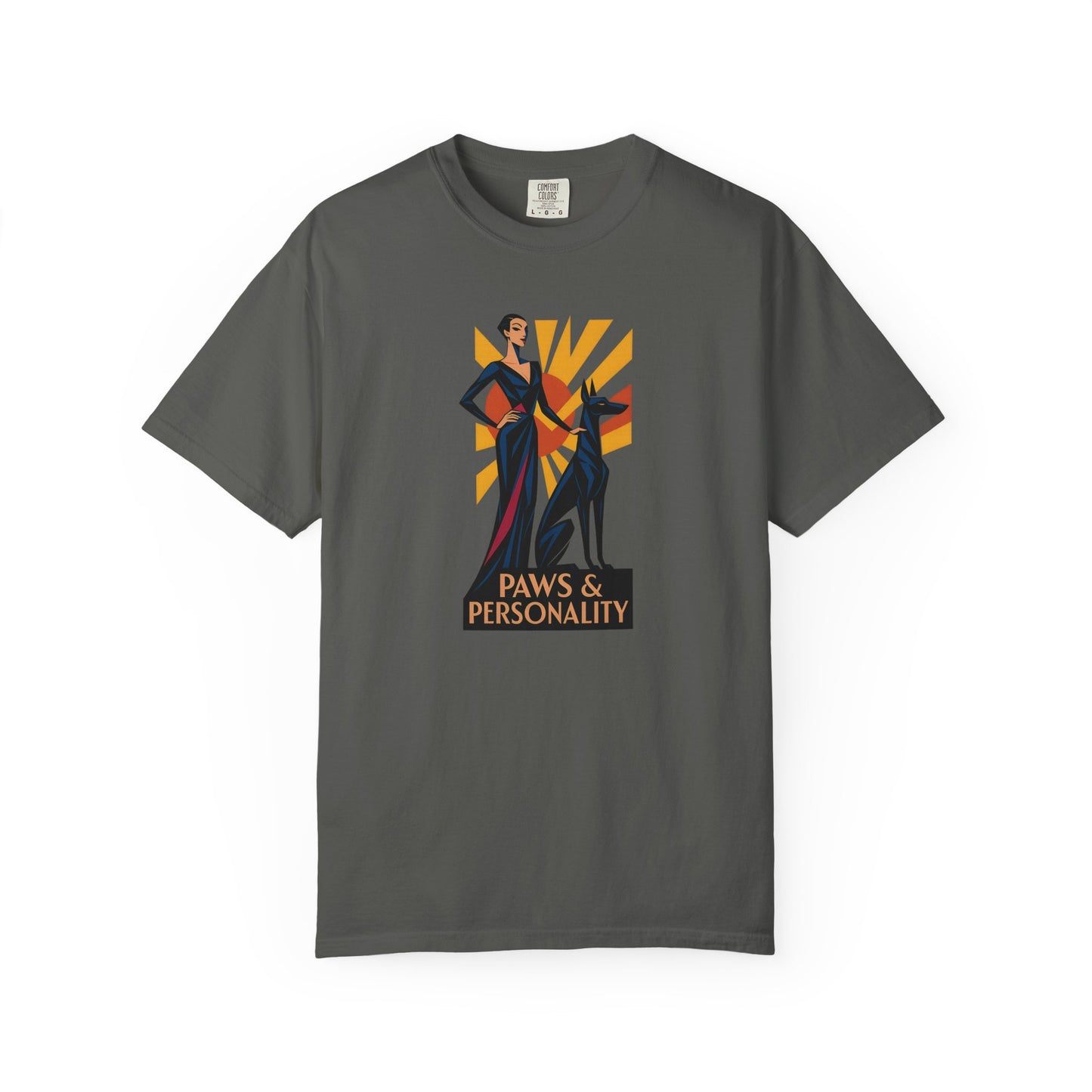 Trendy Cat Lover T-Shirt, Paws & Personality Graphic Tee, Gift for Cat Owners, Stylish Pet Apparel, Unique Cat Mom Shirt