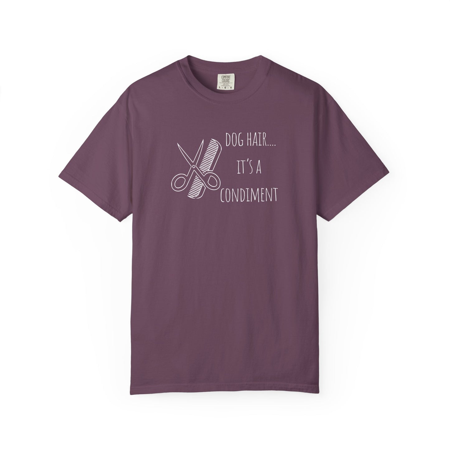 Dog Lover Unisex T-shirt - 'Dog Hair... It's a Condiment'