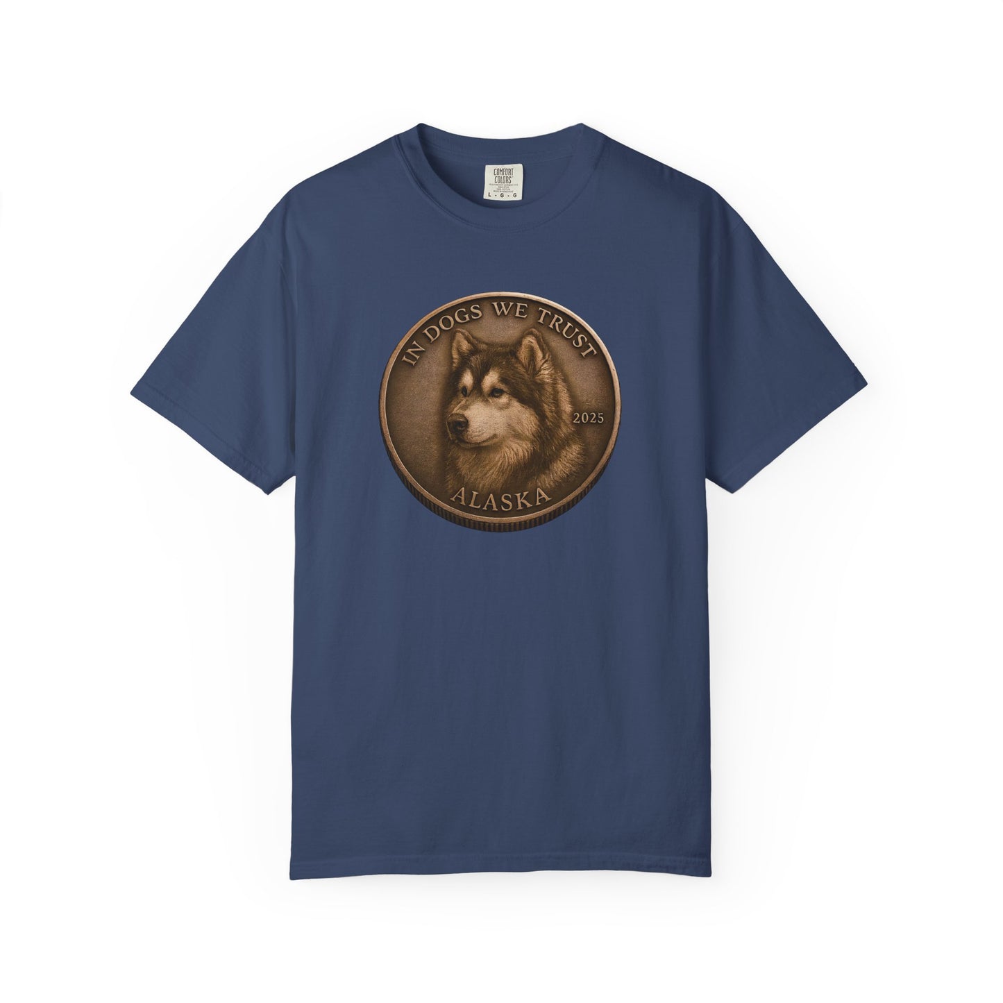 Alaska State Coin T-Shirt Collection - Proud Dog Breed Illustrations